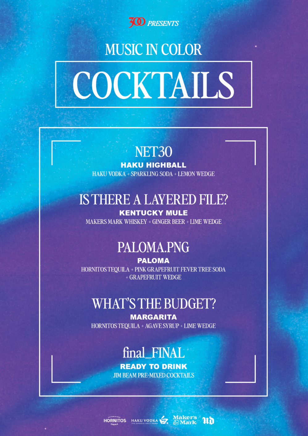 MIC - Drink Menu