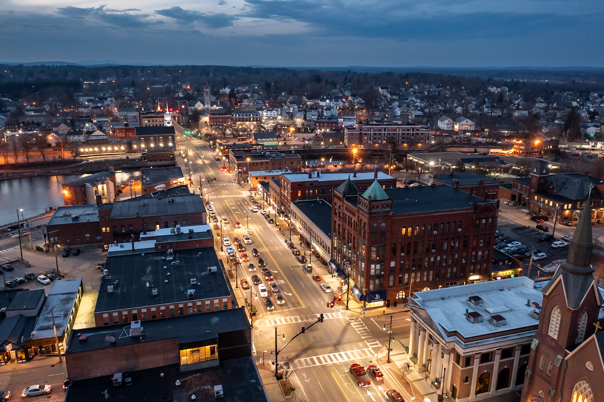 Main St at Dusk