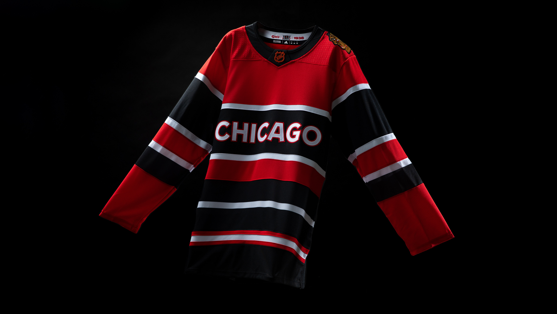 Sports Design Sweden Chicago Blackhawks 2022 Reverse Retro Jersey Hoodie