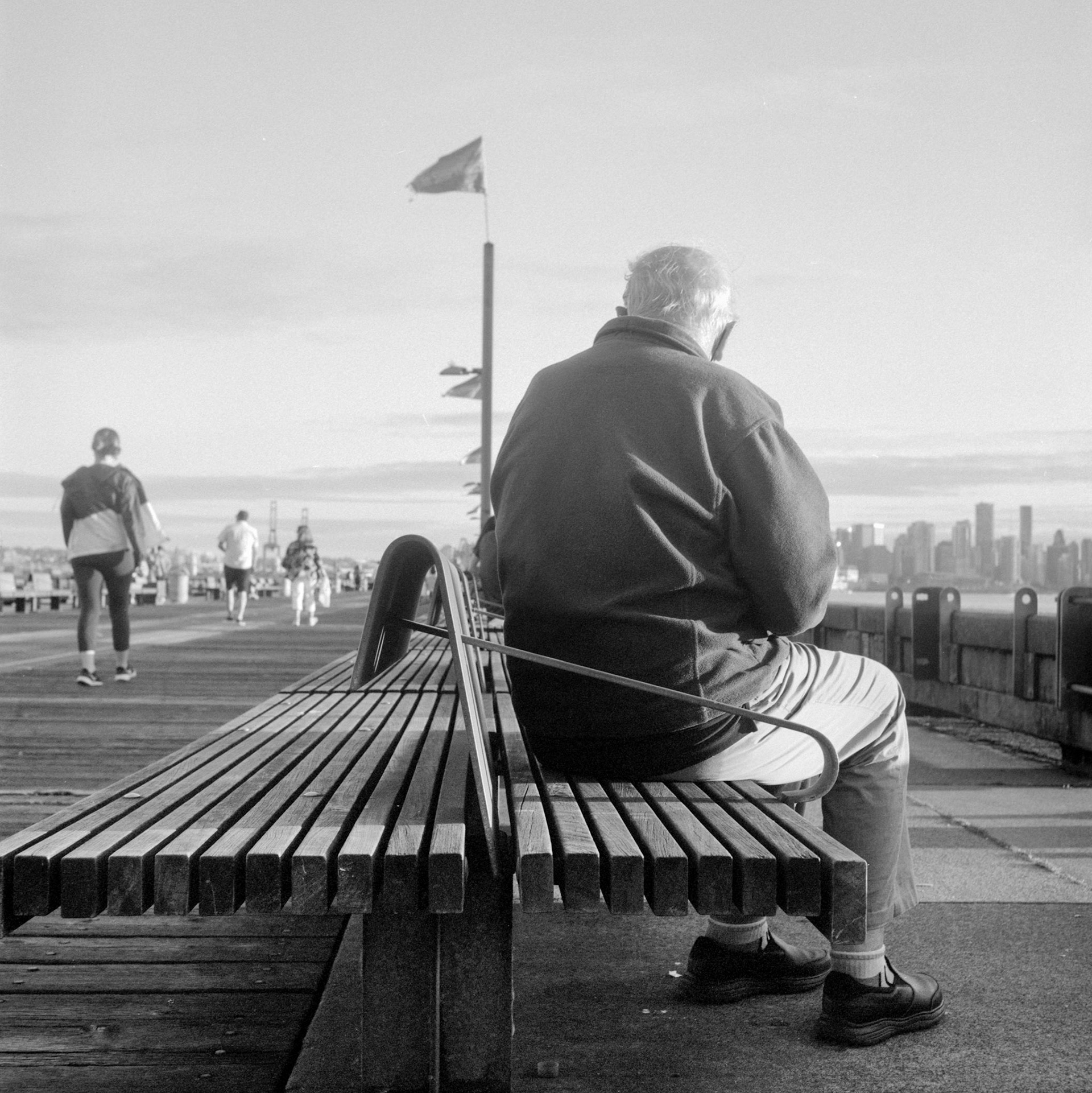Last rays on the pier