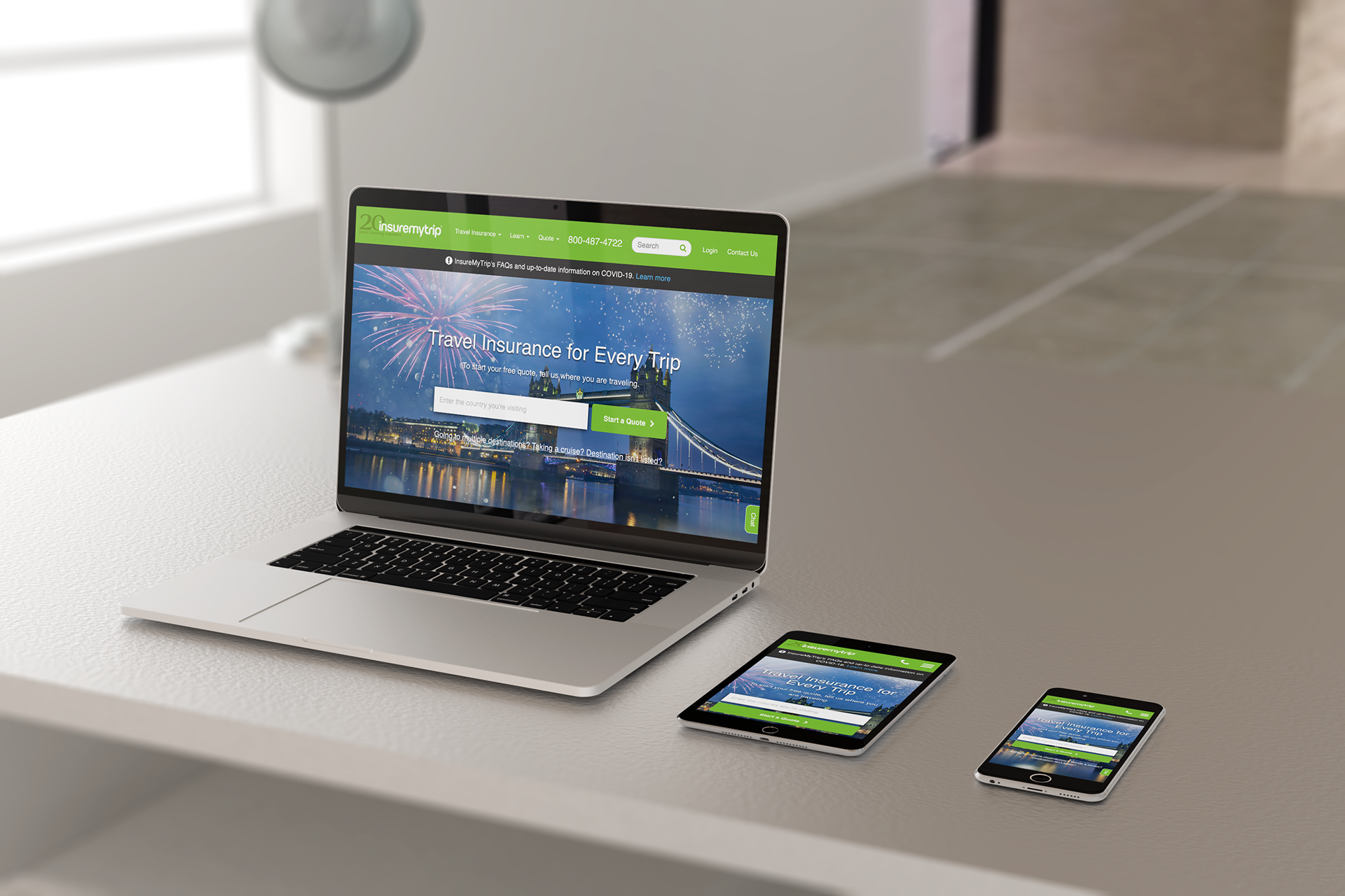 InsureMyTrip - Responsive Homepage