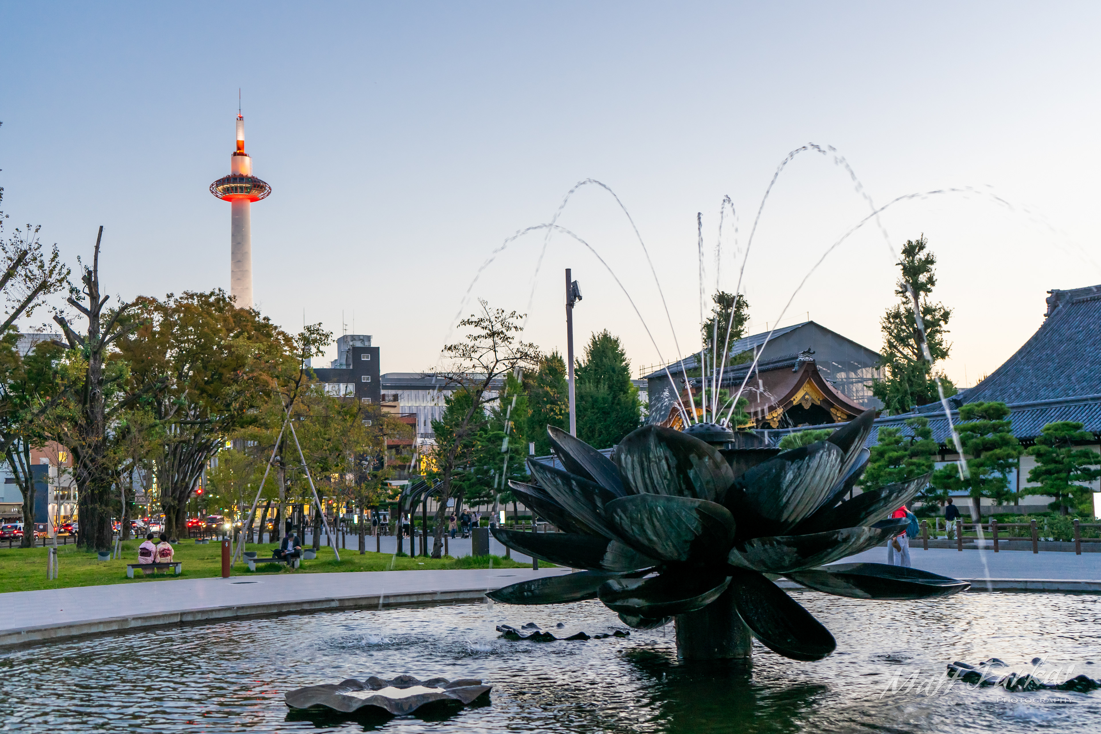 The Tower and The Fountain (Kyoto, Japan)