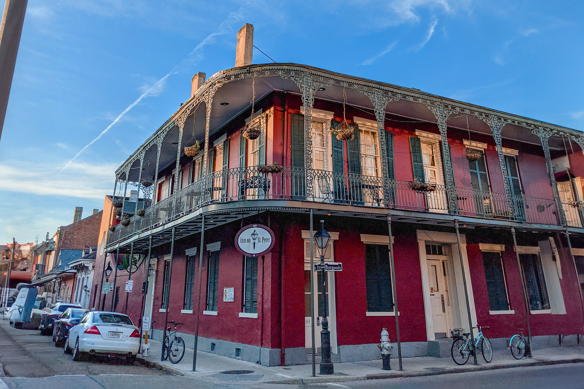 Fachada de hotel no French Quarter