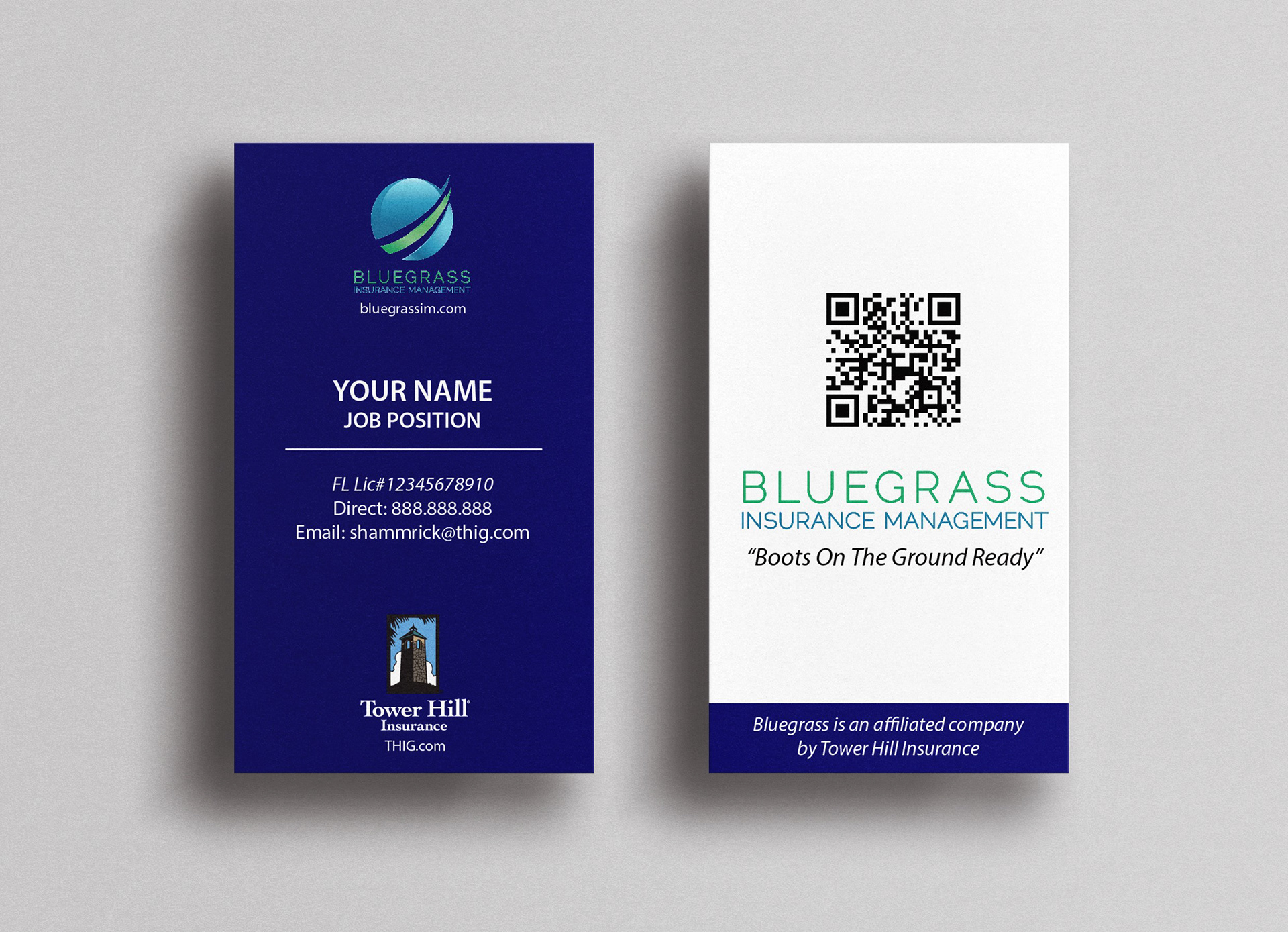 Business Card Vertical Ver.