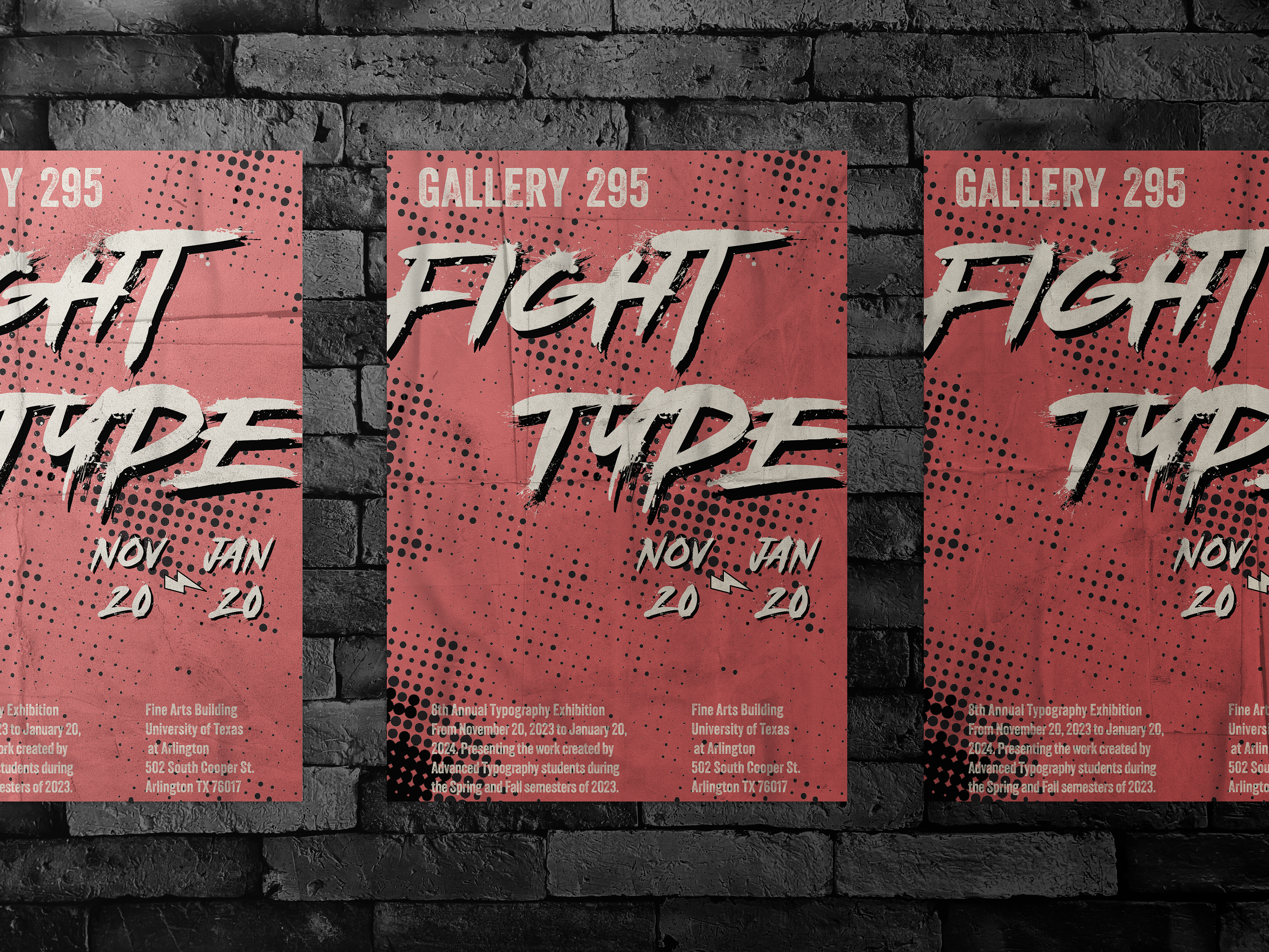 Fight Type Exhibition Identity