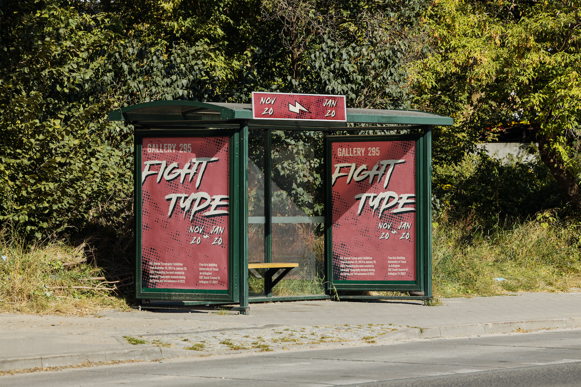 Fight Type Exhibition Identity