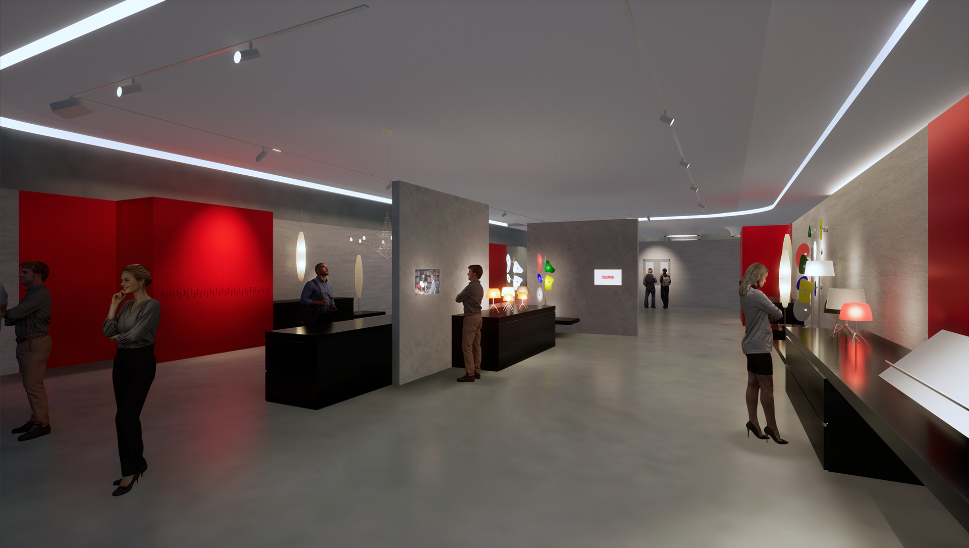 SALA 1. Nuovo design della luce