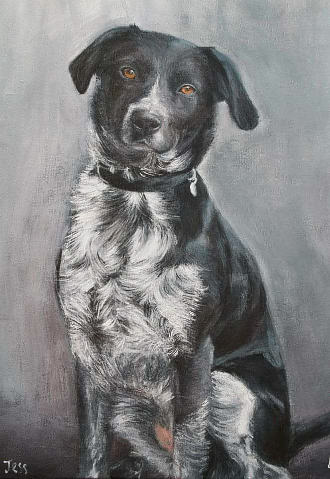 acylic paint portrait