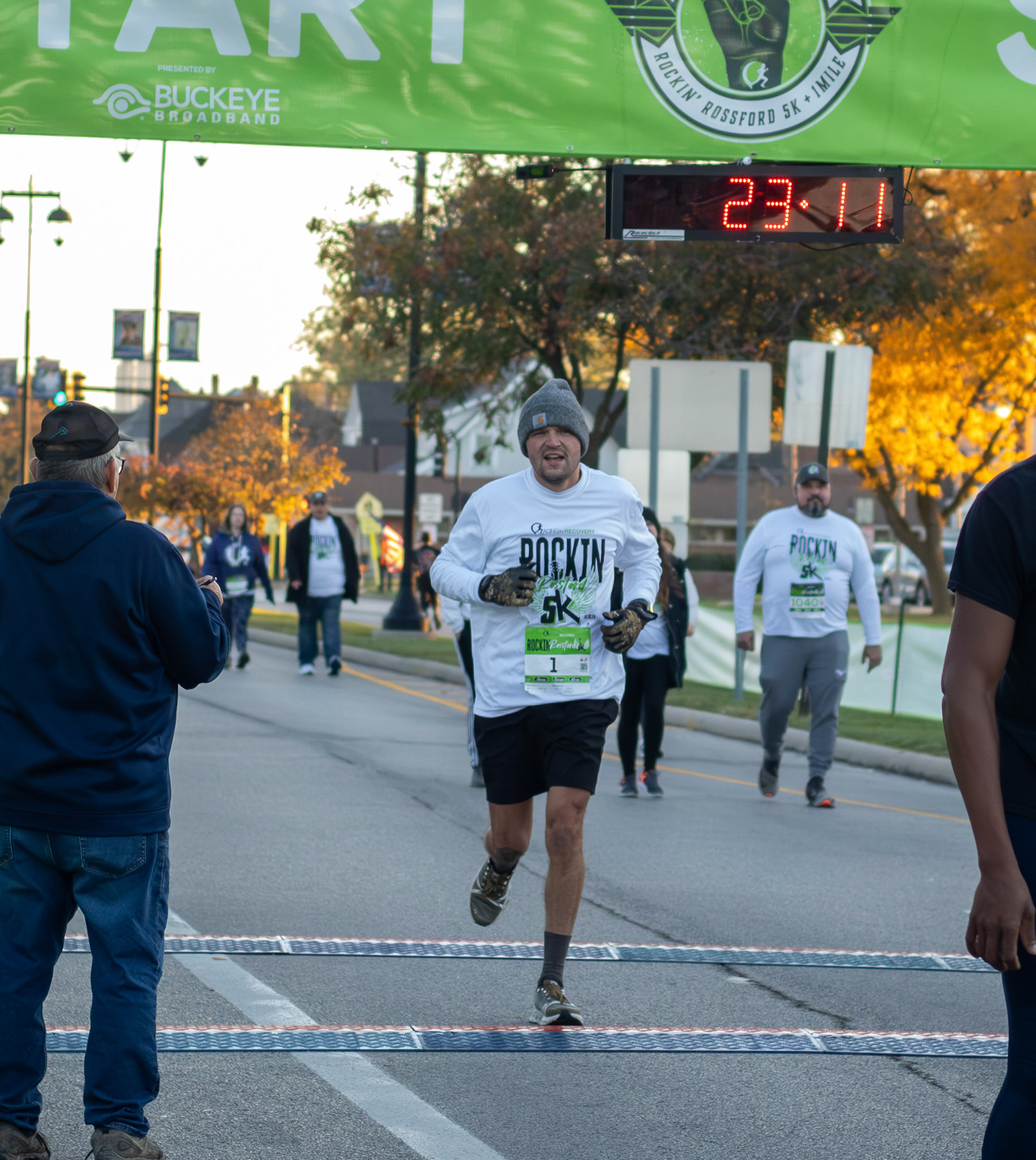 Will Bainter was the first to register for this 5k,  making his bib number crossing #1. He crossed the finish line with a time of 23:10, making him the 50th person to complete the race.