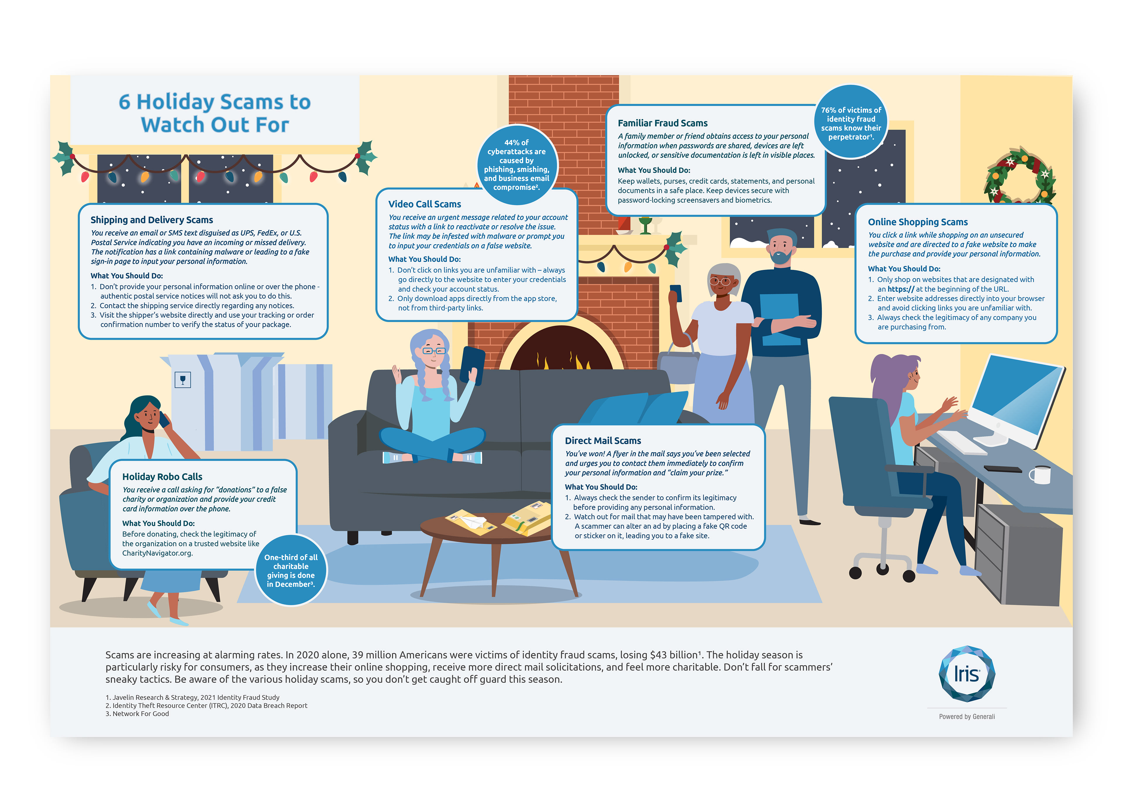 holiday scams infographic for partners (2021)