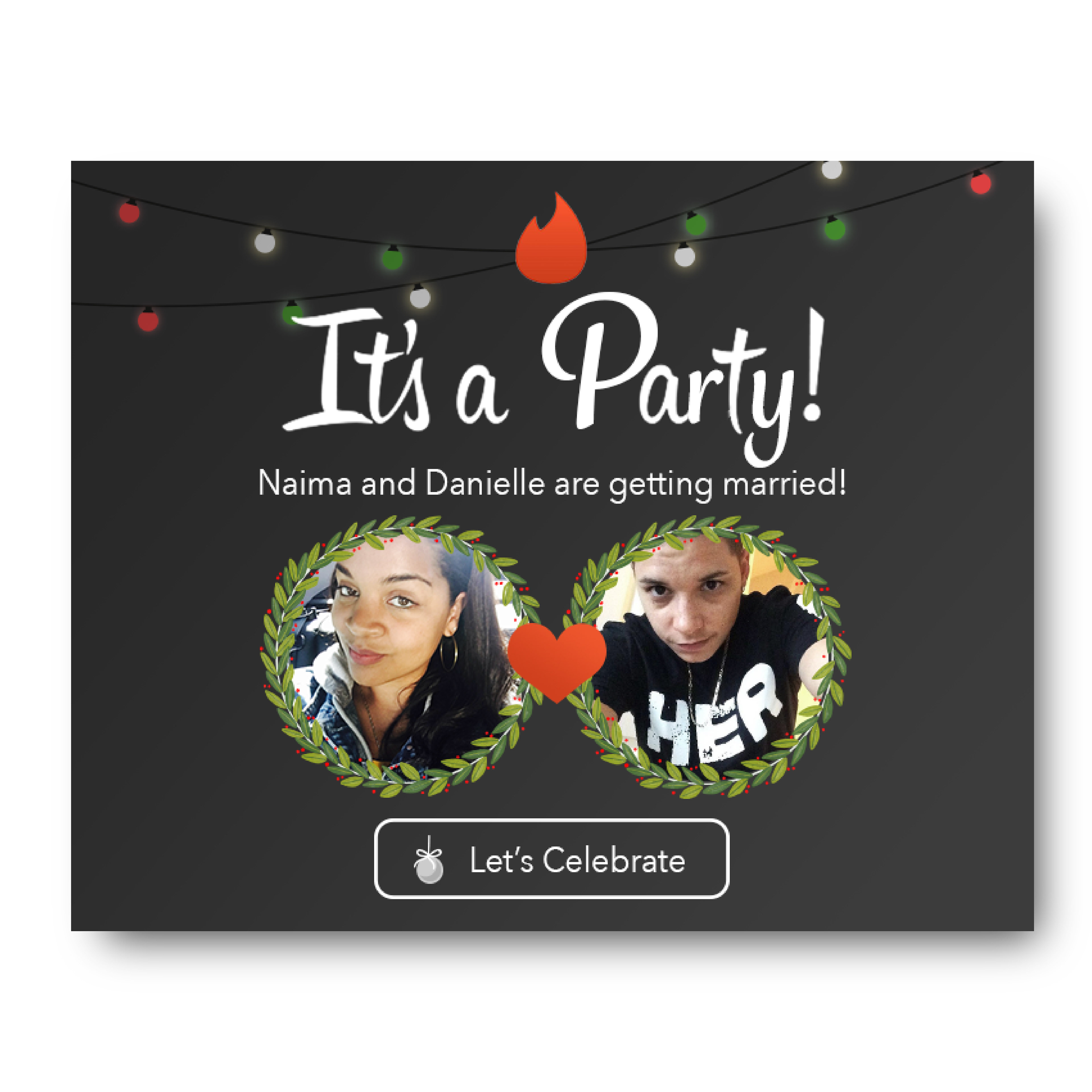 themed engagement invitation (2019)