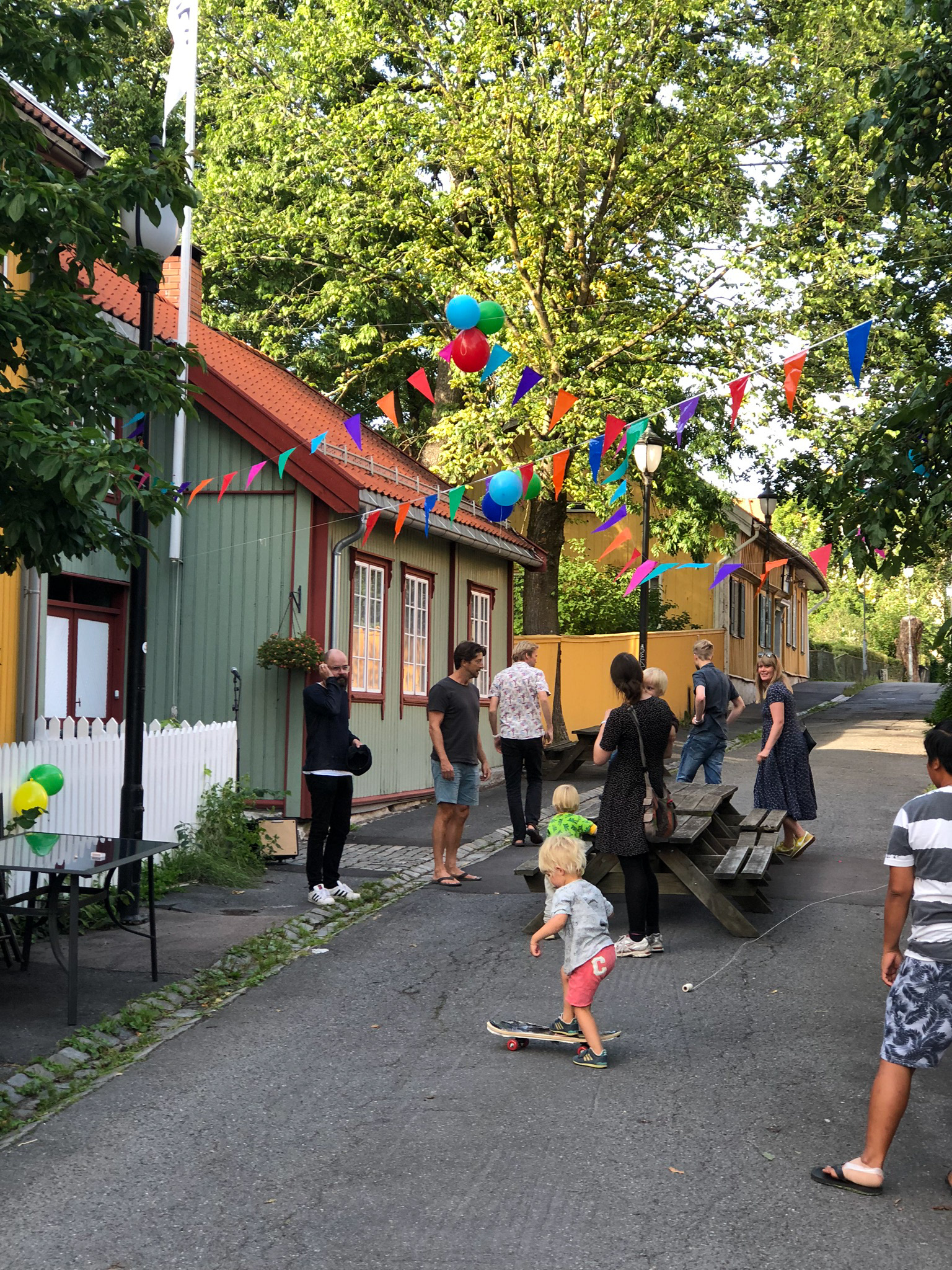 Bilde fra sommerfest i Maridalen