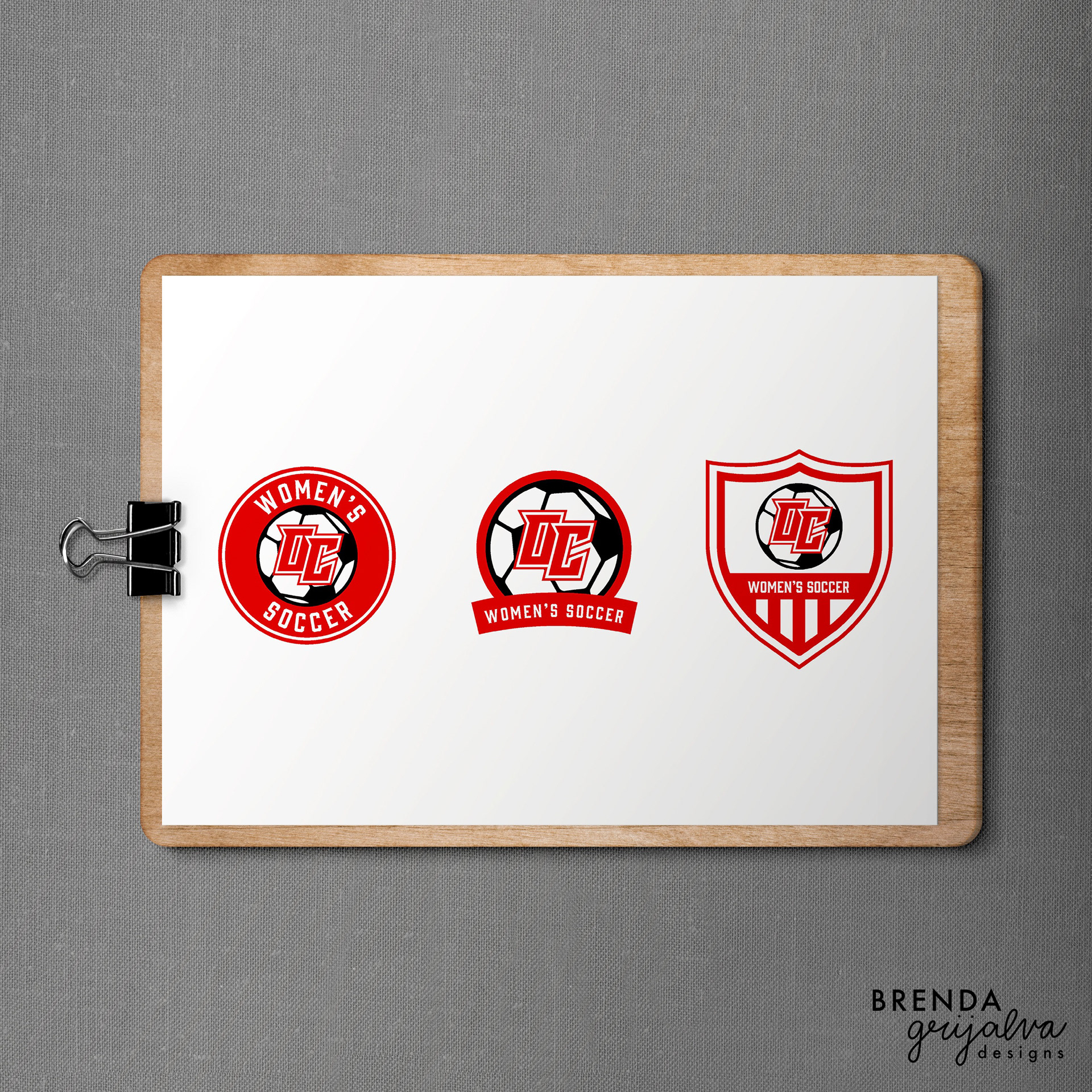 the 3 logo options