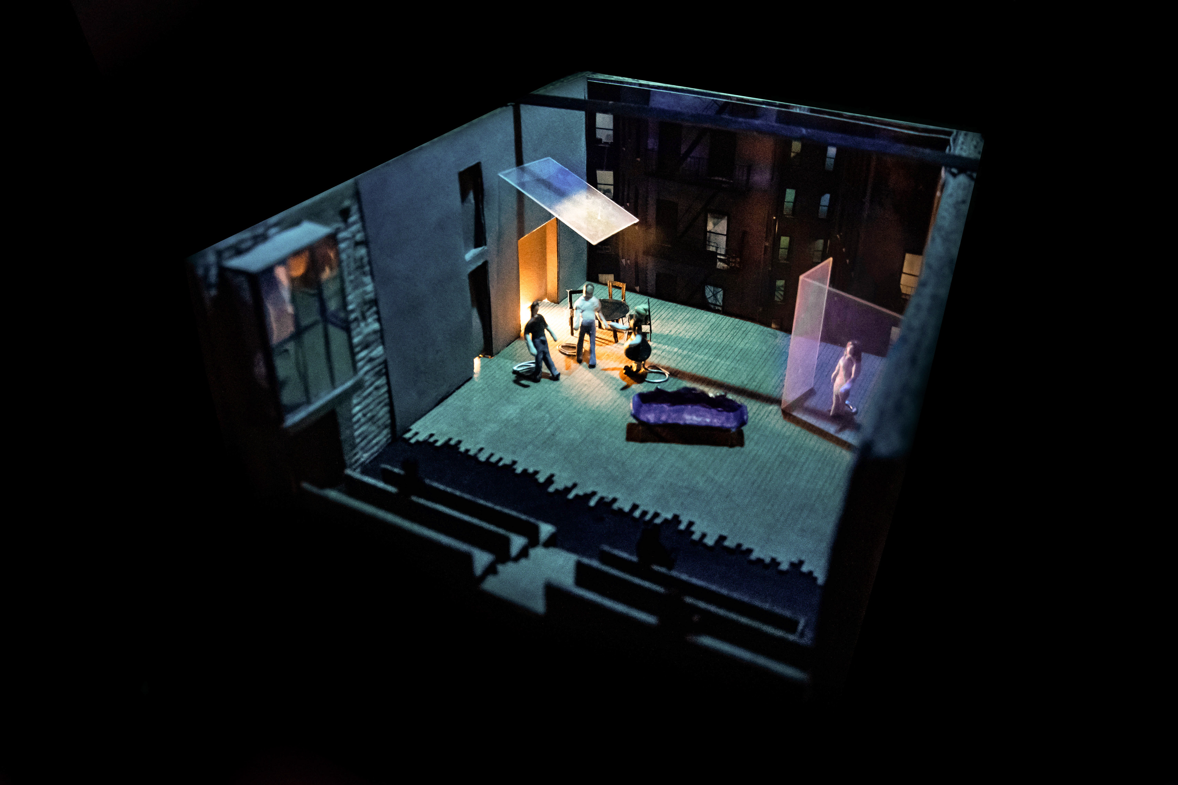 Neos Kosmos Theatre, model box scale 1:50