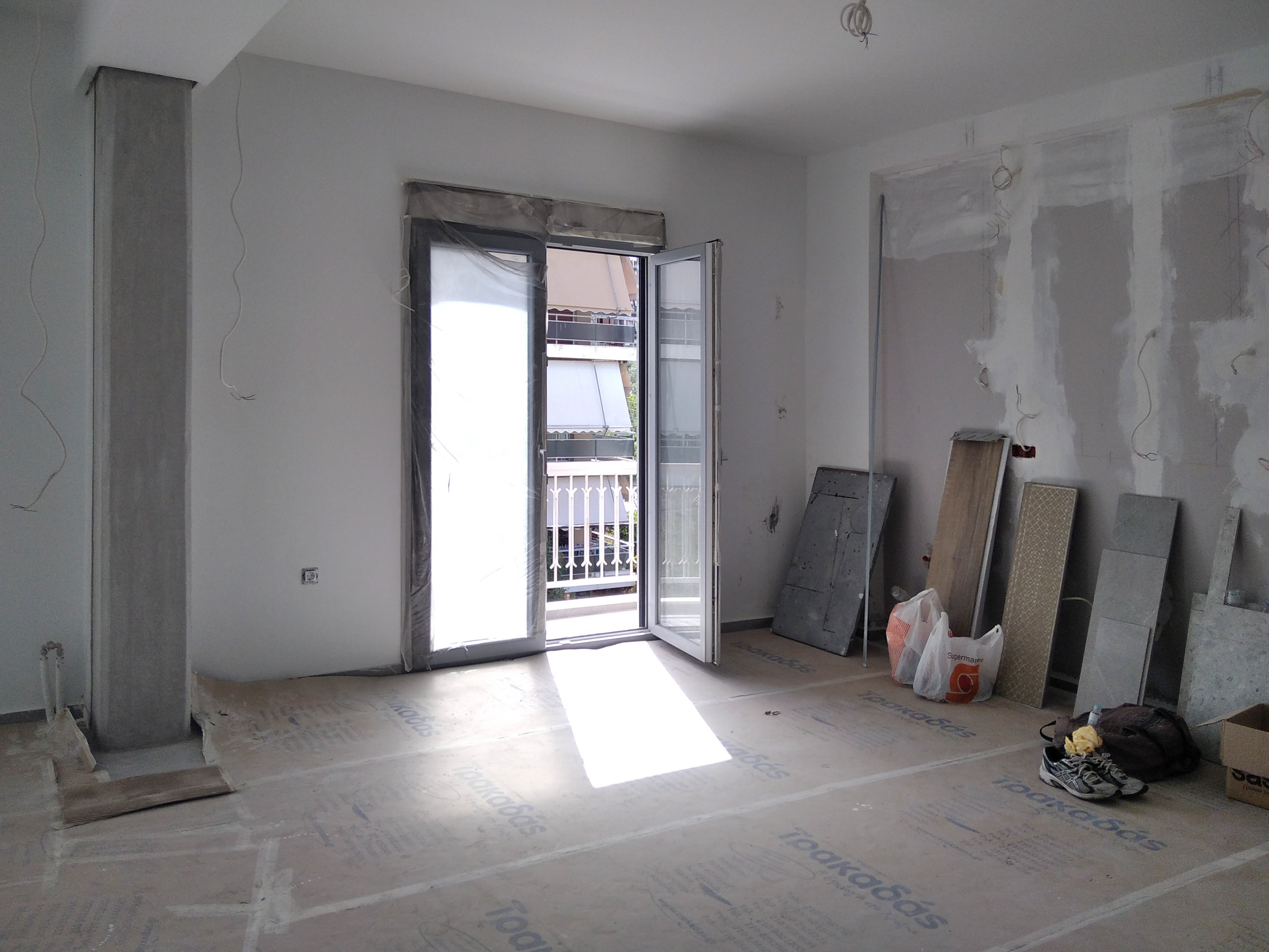 Kitchen during renovation