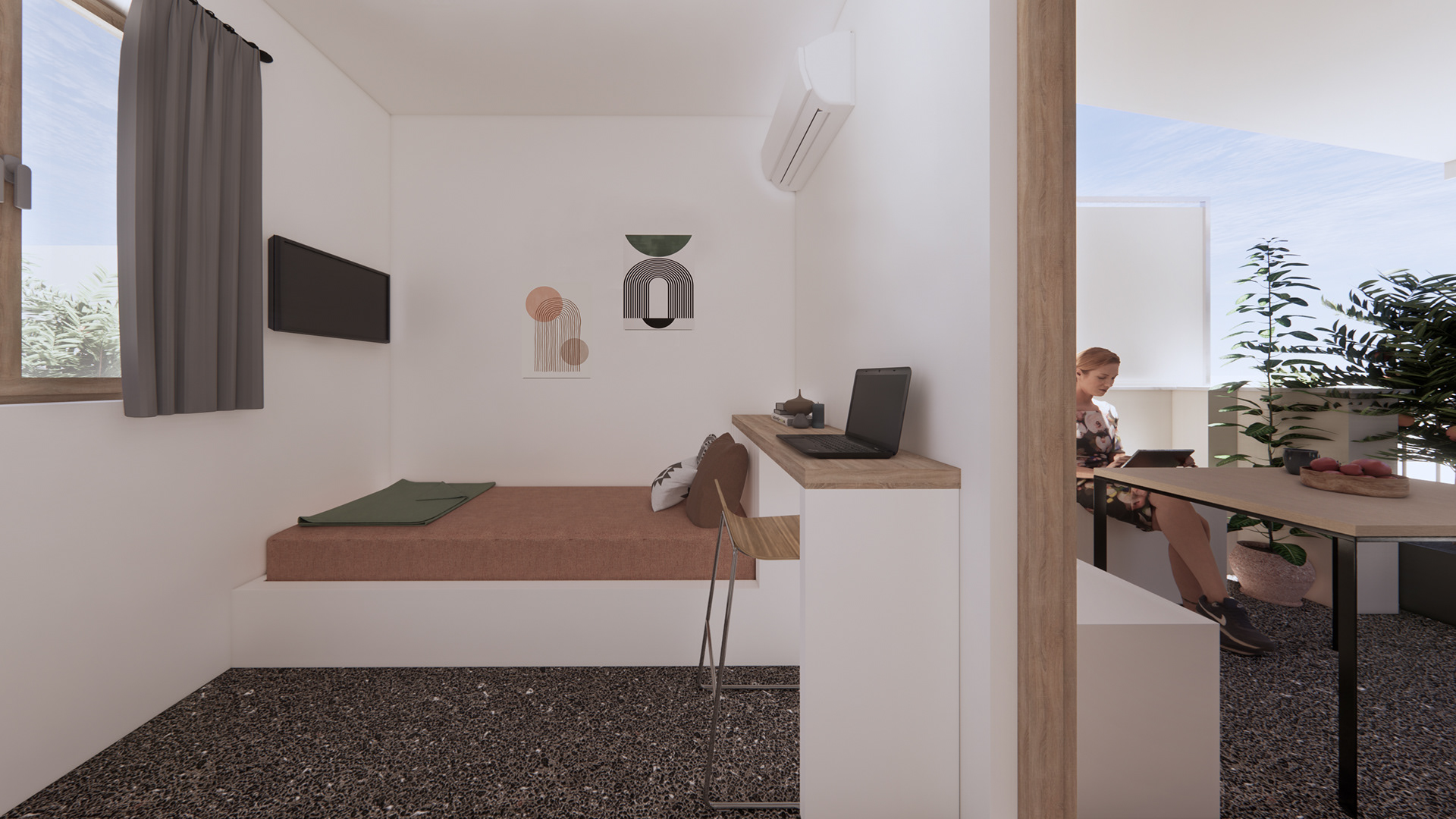 Apartment B | Interior 3D view