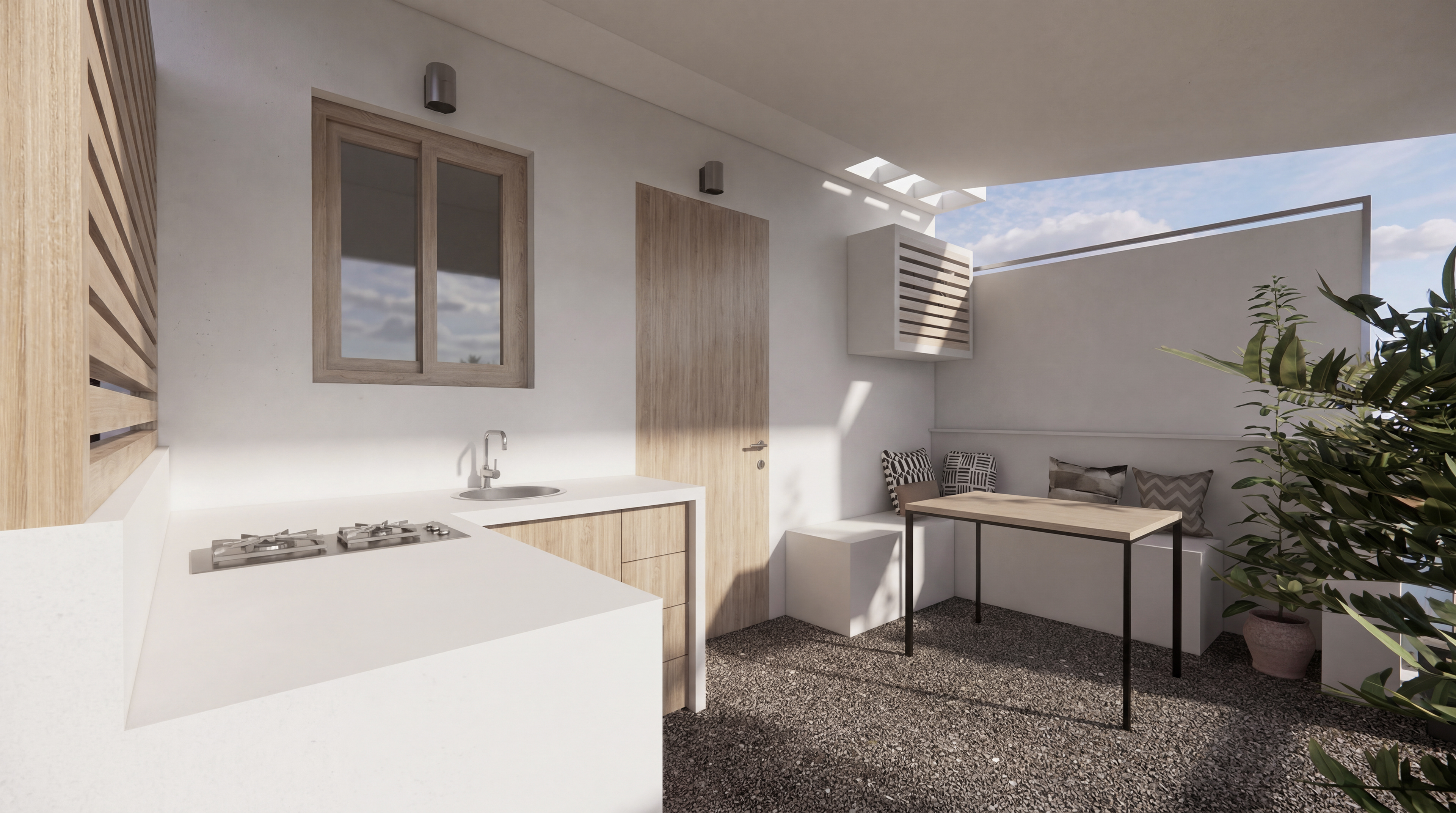 Apartment B | Exterior 3D view