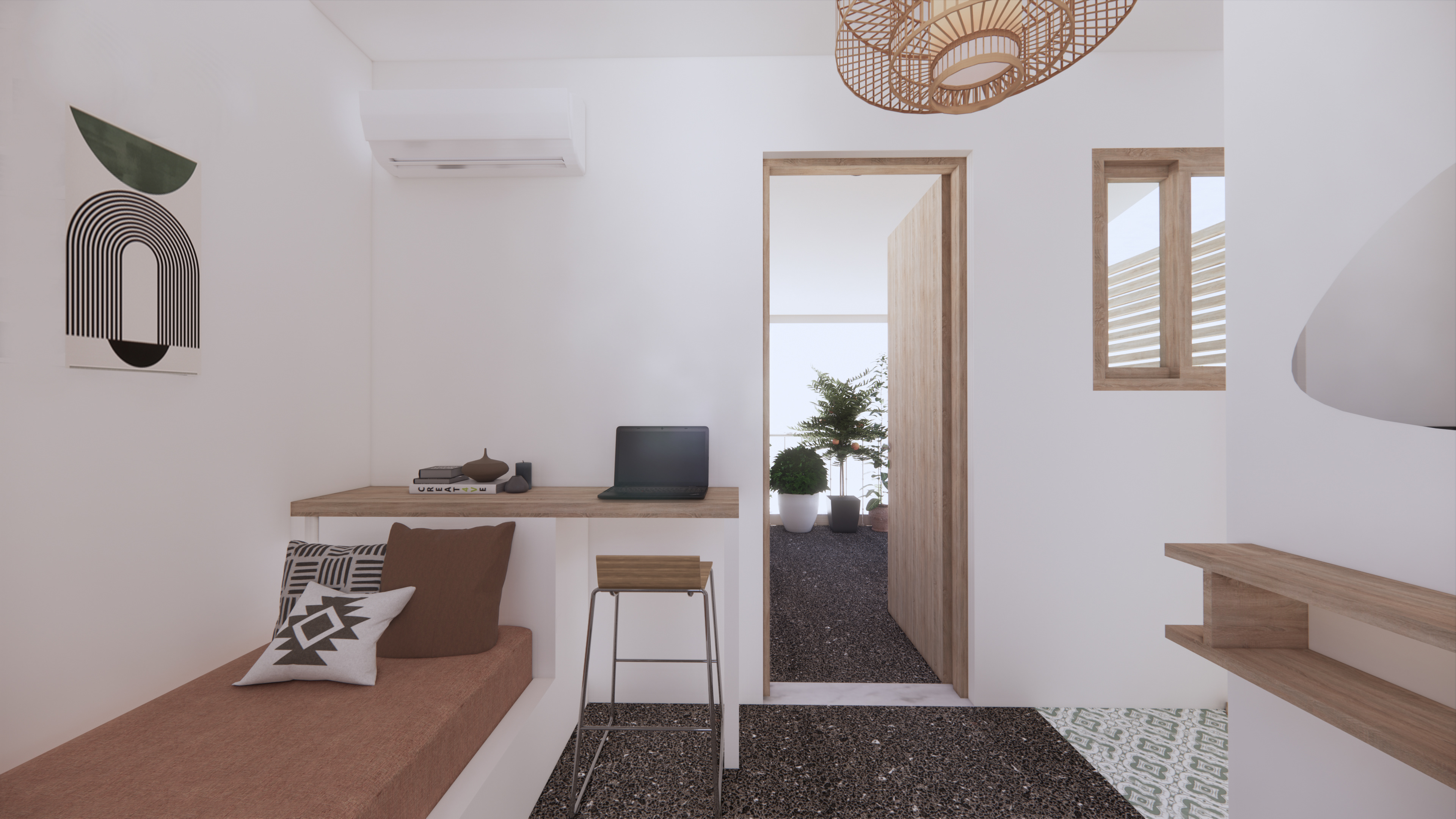 Apartment B | Interior 3D view