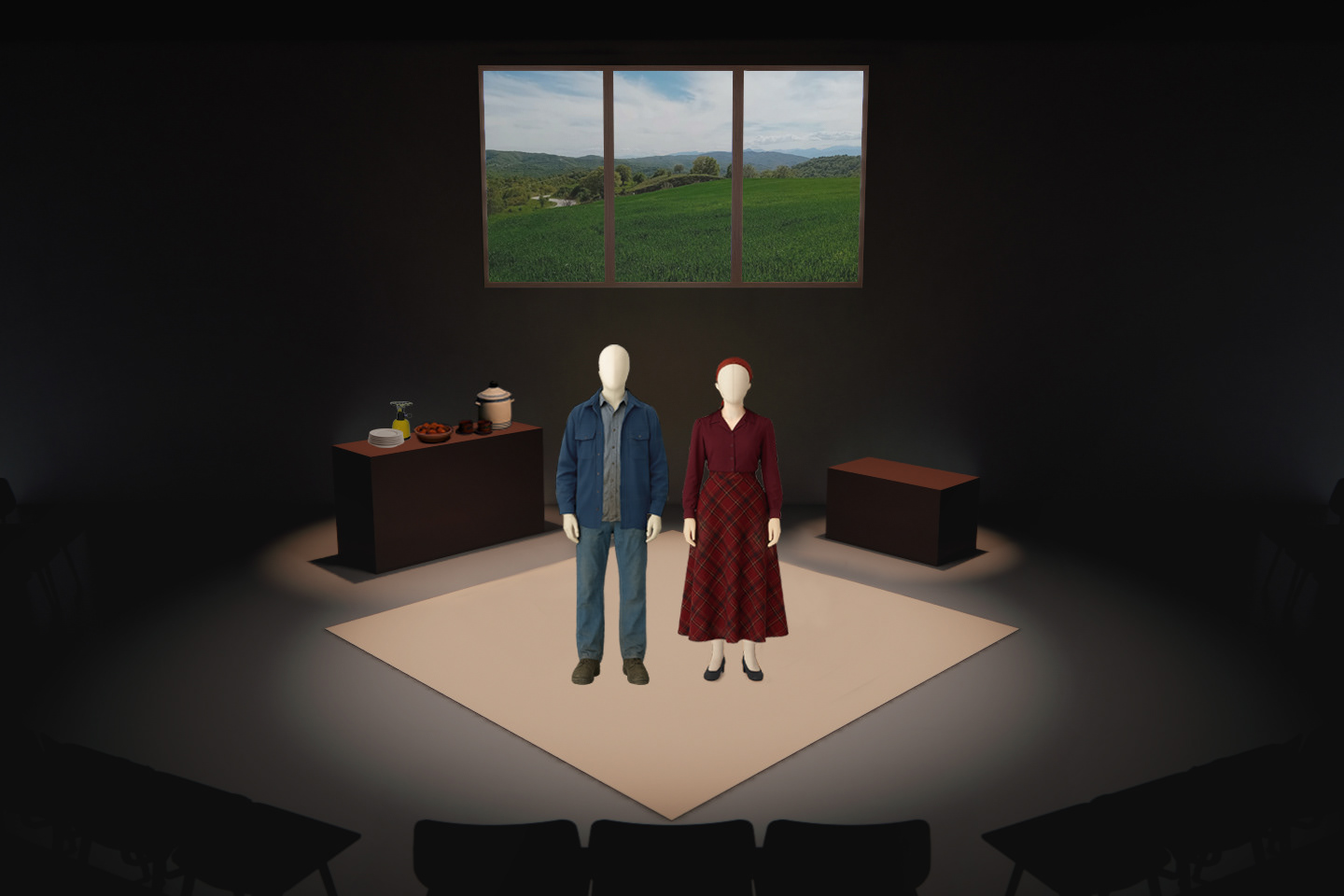 Set and Costume proposal — 3D visualization | Artistic research