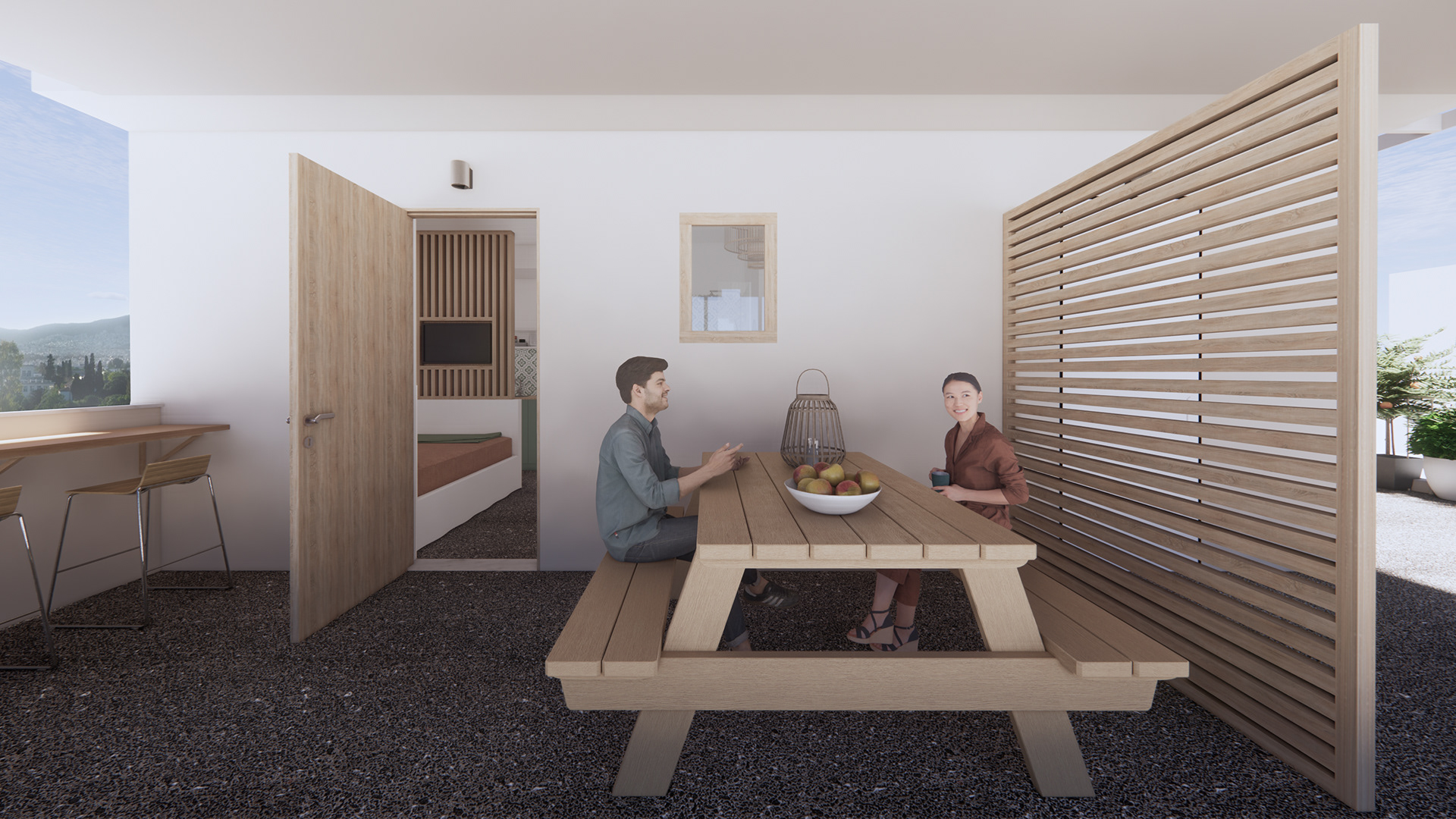 Apartment A | Exterior 3D view