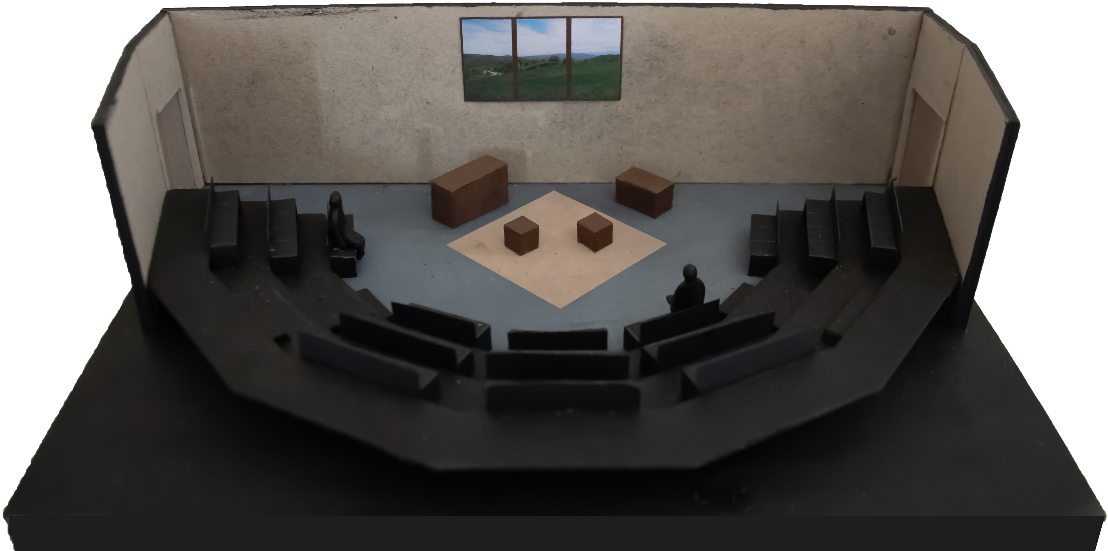 Model box, scale 1:50 | Municipal Theatre of Piraeus – Omega Stage