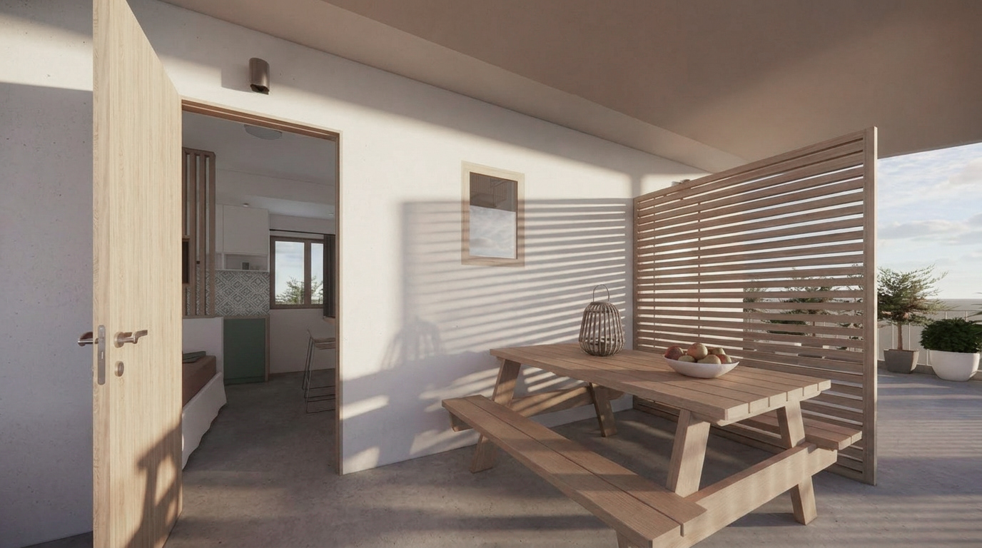 Apartment A | Exterior 3D view