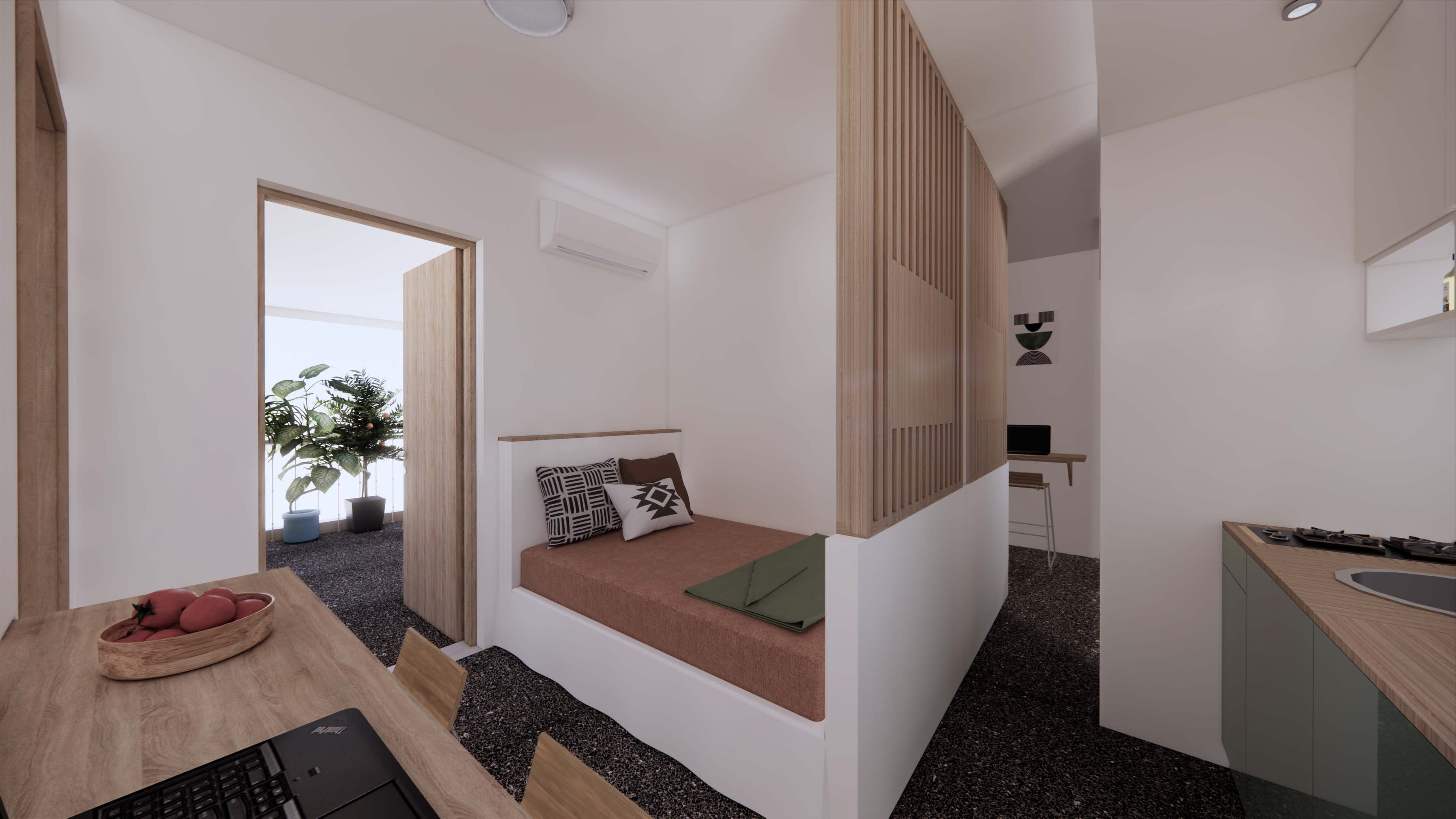 Apartment A | Interior 3D view