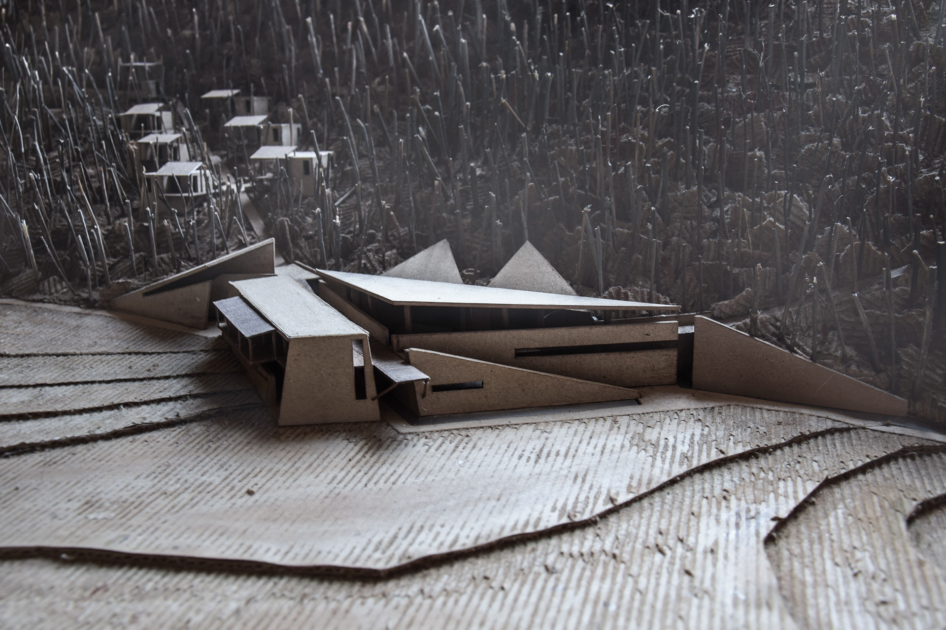  Thermal Baths and Guest Houses | Model, scale 1:200