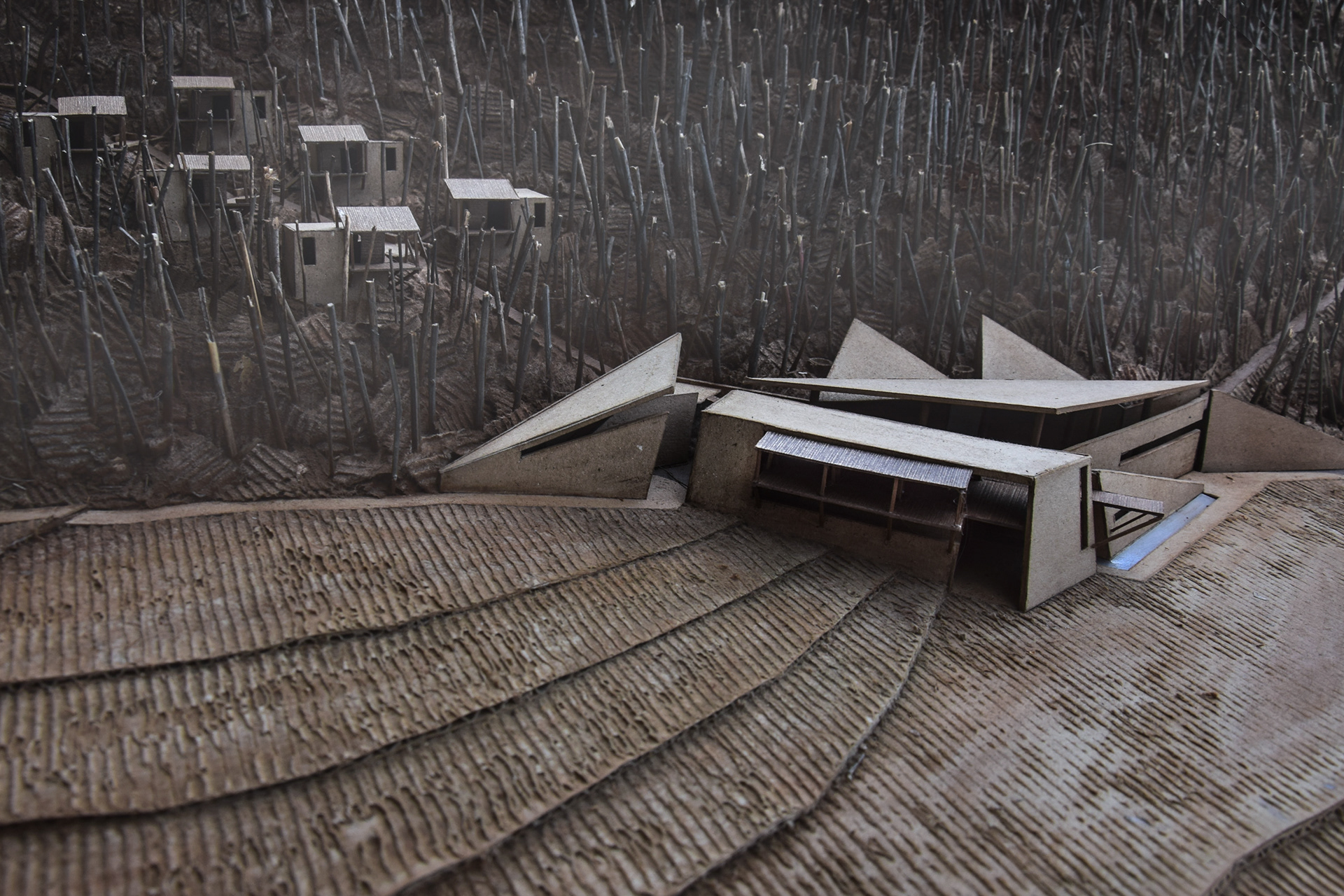  Thermal Baths and Guest Houses | Model, scale 1:200