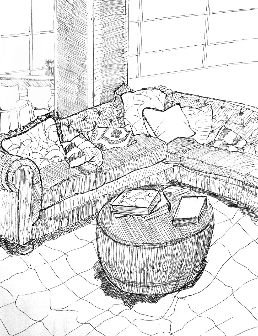 couch from life / pen
