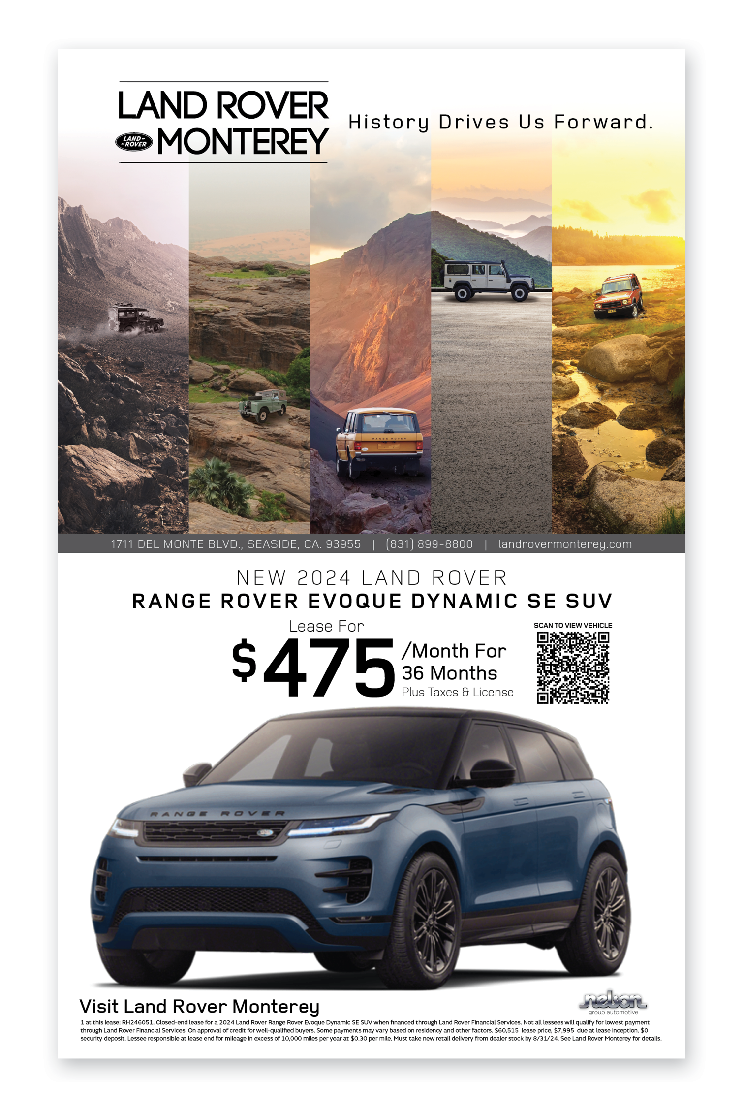 Print Ads for Concours Week "The Carmel Pine Cone"