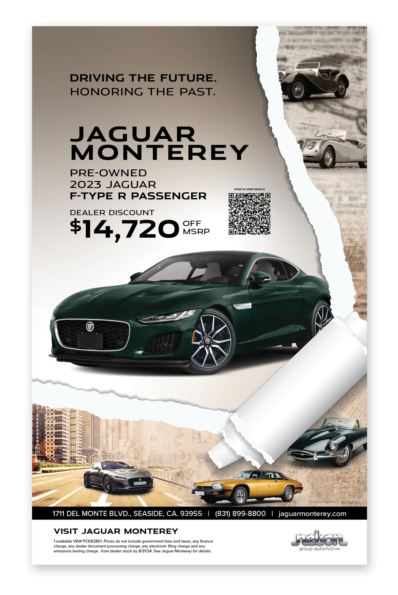 Print Ads for Concours Week "The Carmel Pine Cone"