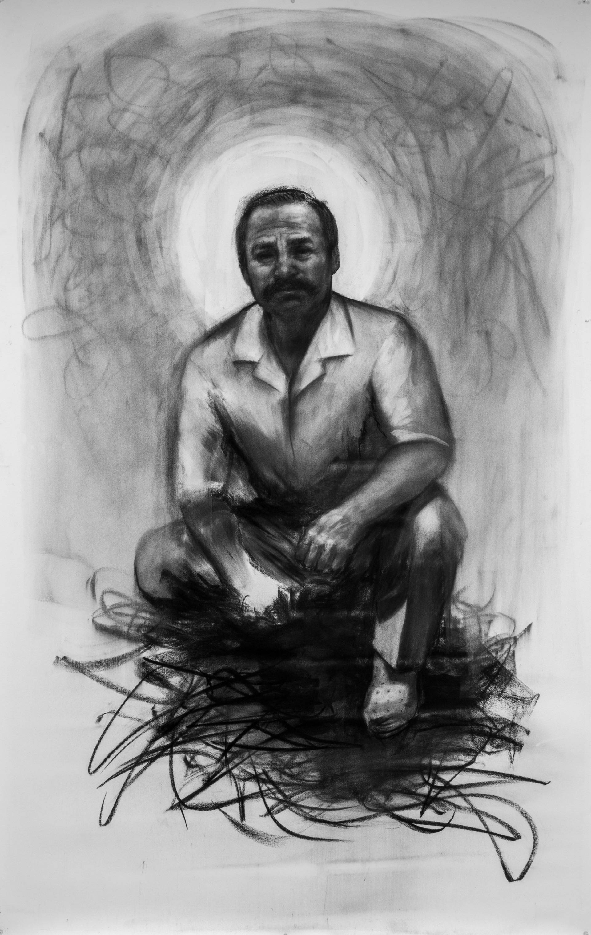 Tio Meme (Dad), 70" X 45", 2025