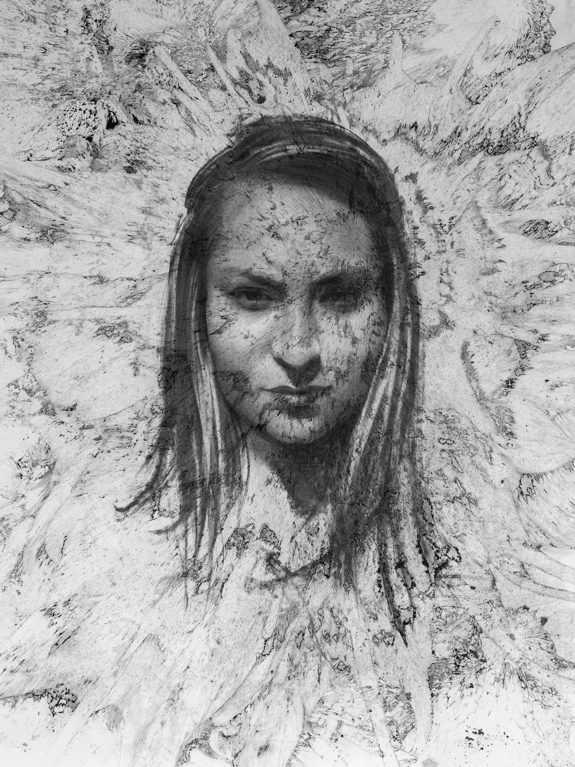 Untitled 2, Rio Grande on Paper