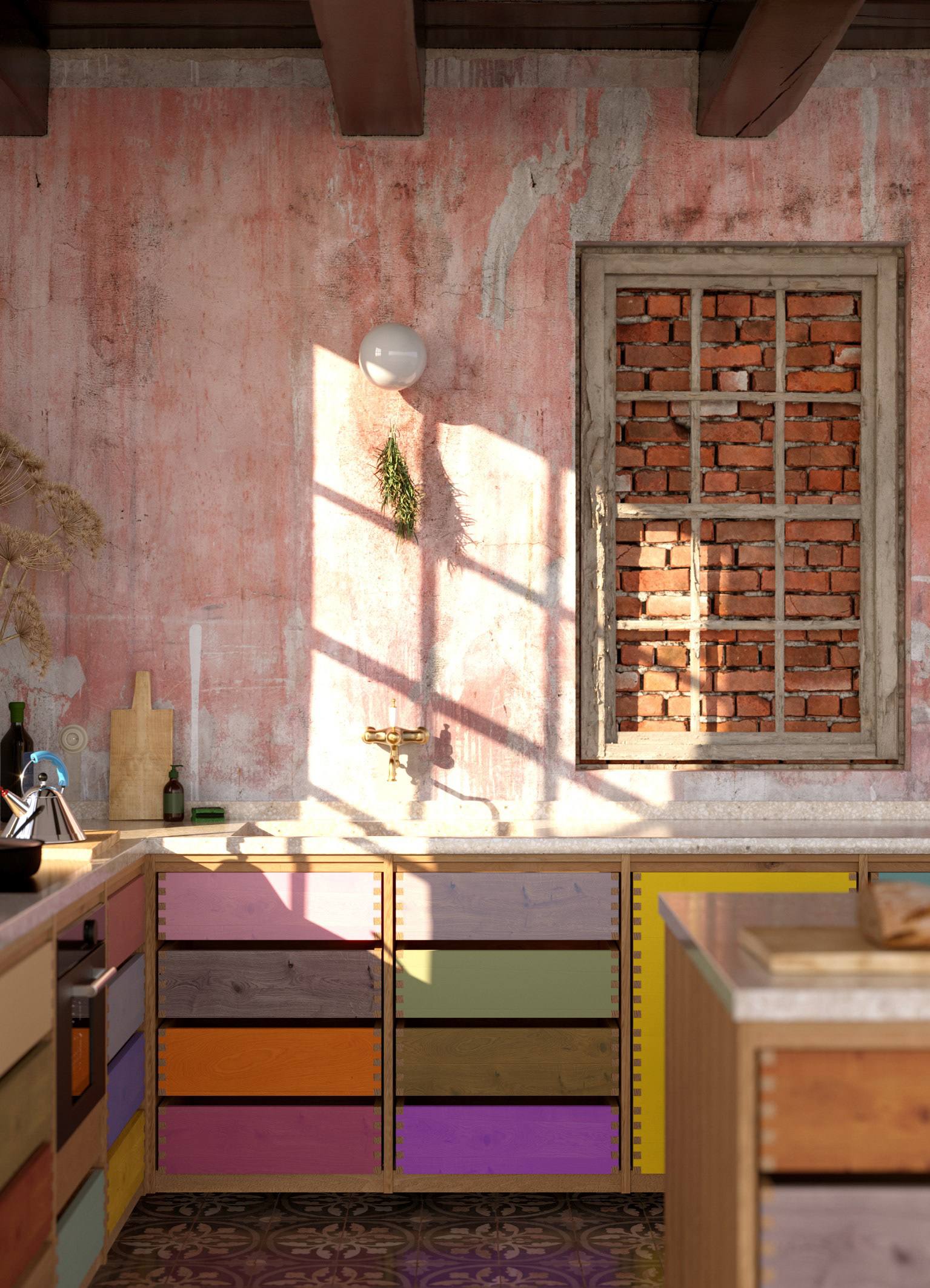 Kitchen (Entwurf und 3D Visualisierung)