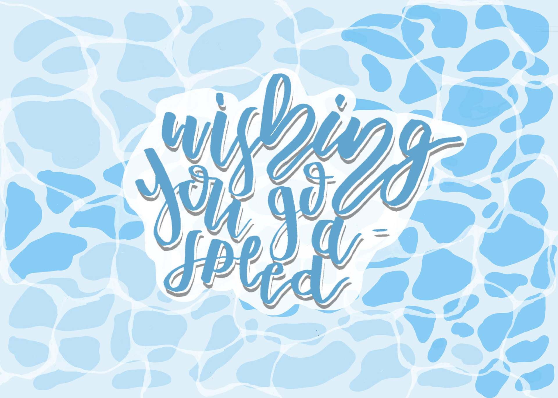 calligraphy vectorized on illustrator