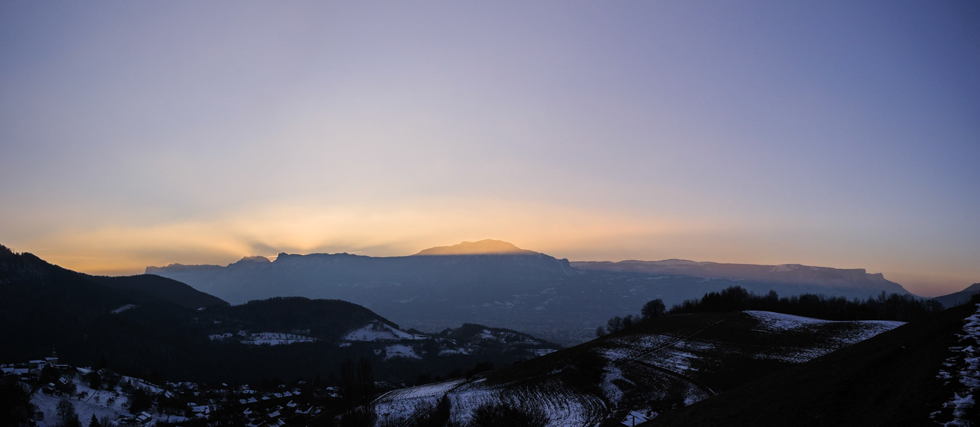 Vercors depuis Venon, Belldonne - Janvier 2019