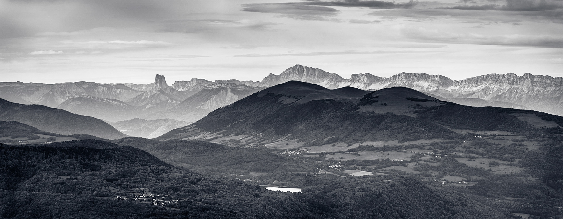 Plateau Matheysin vue depuis l'Arselle - Octobre 2018