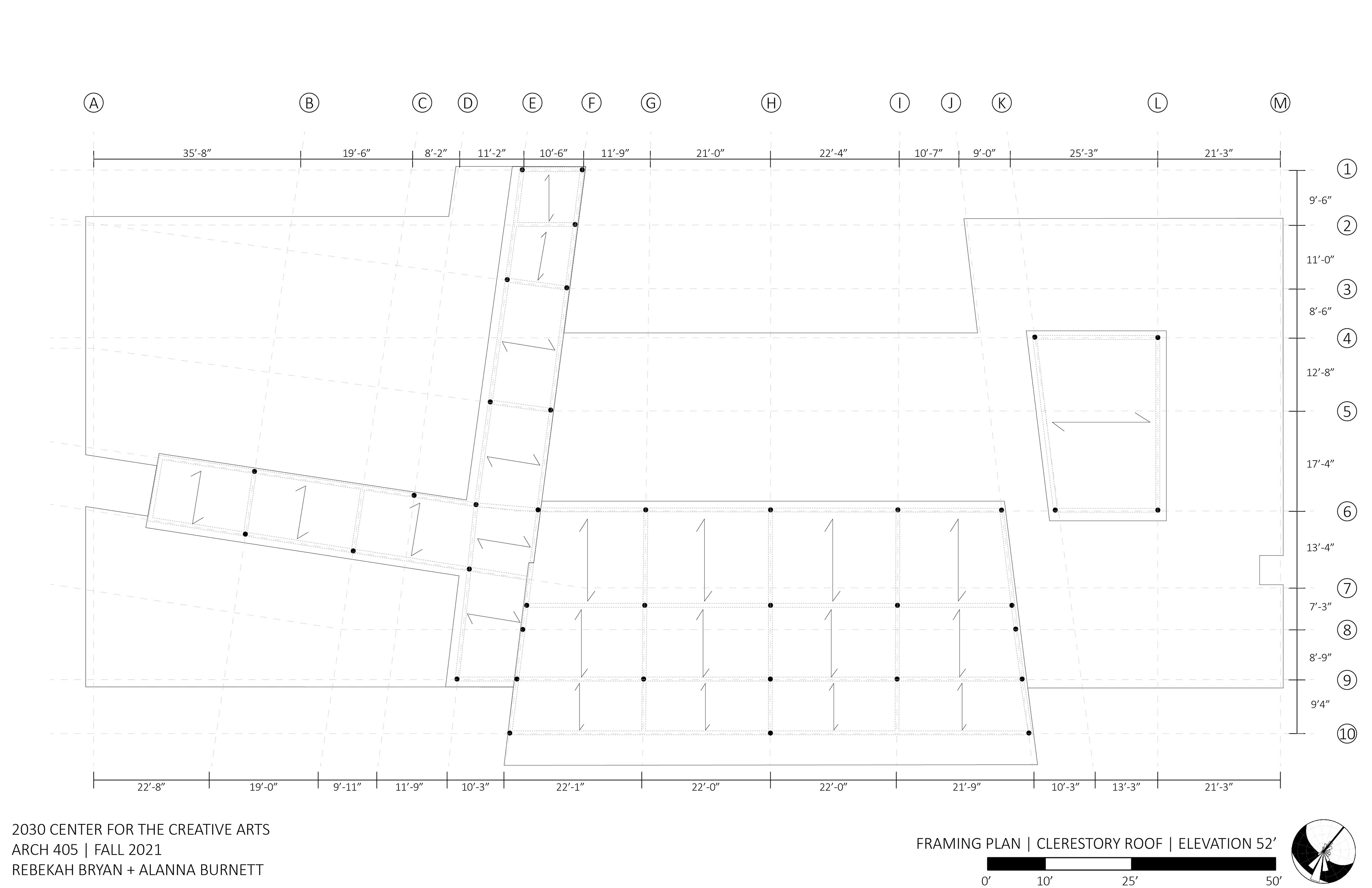 FRAMING PLAN | CLERESTORY ROOF