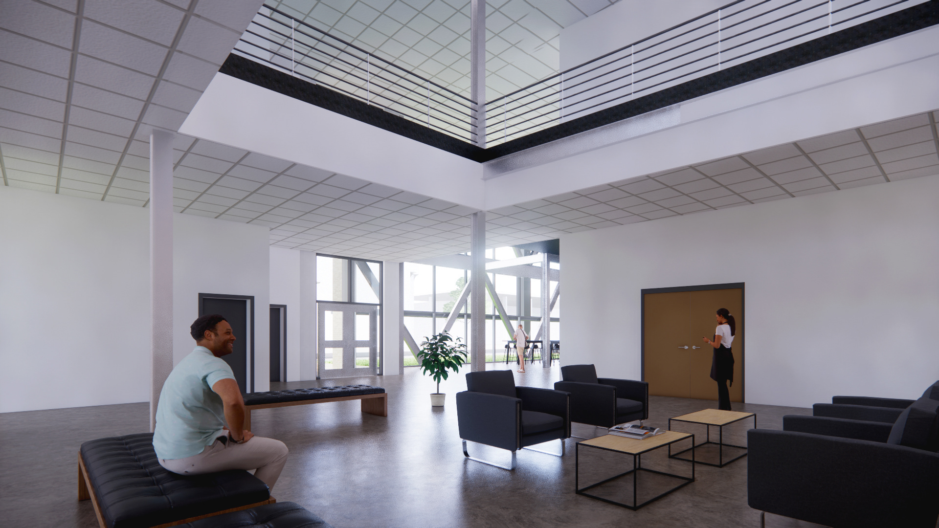 RENDER | FLOOR 1 | ADMIN RECEPTION