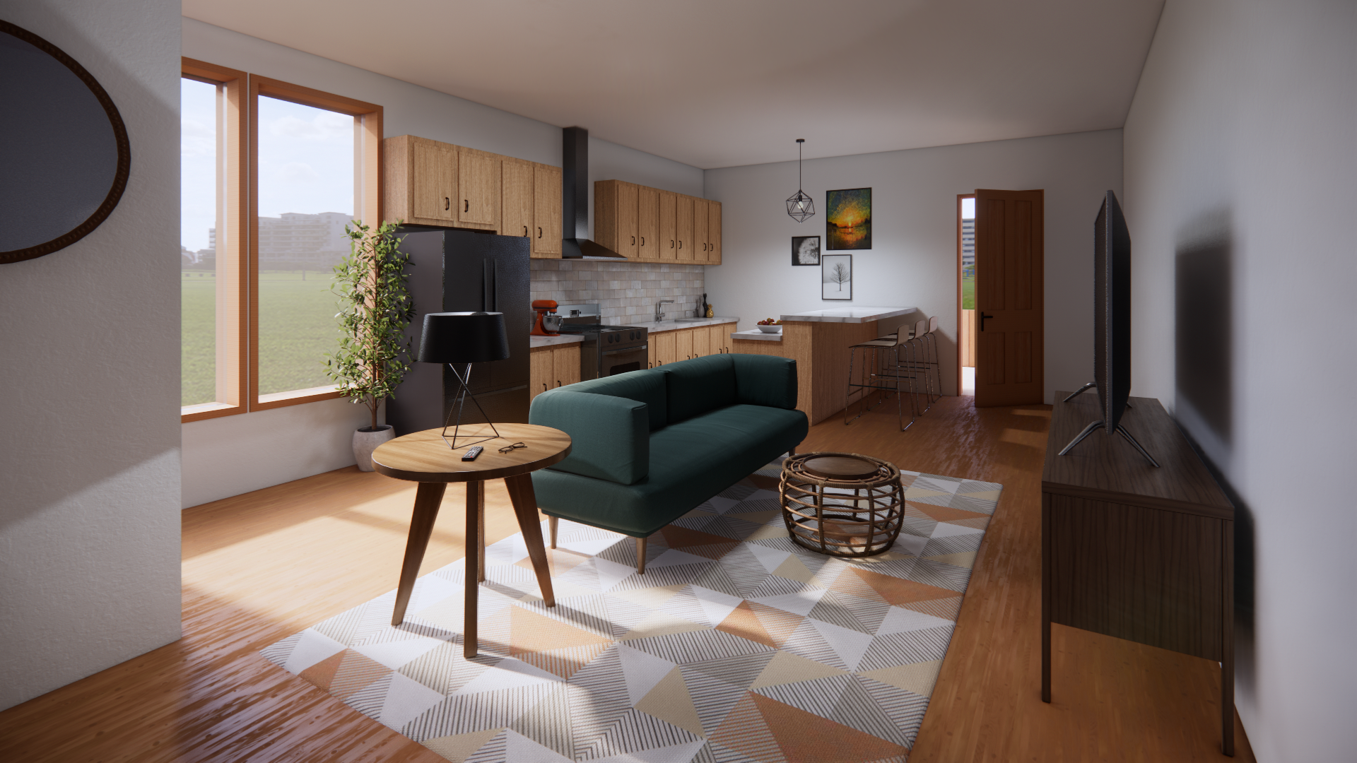 INTERIOR RENDER | SECOND FLOOR 2X2 | UPDATE 2022