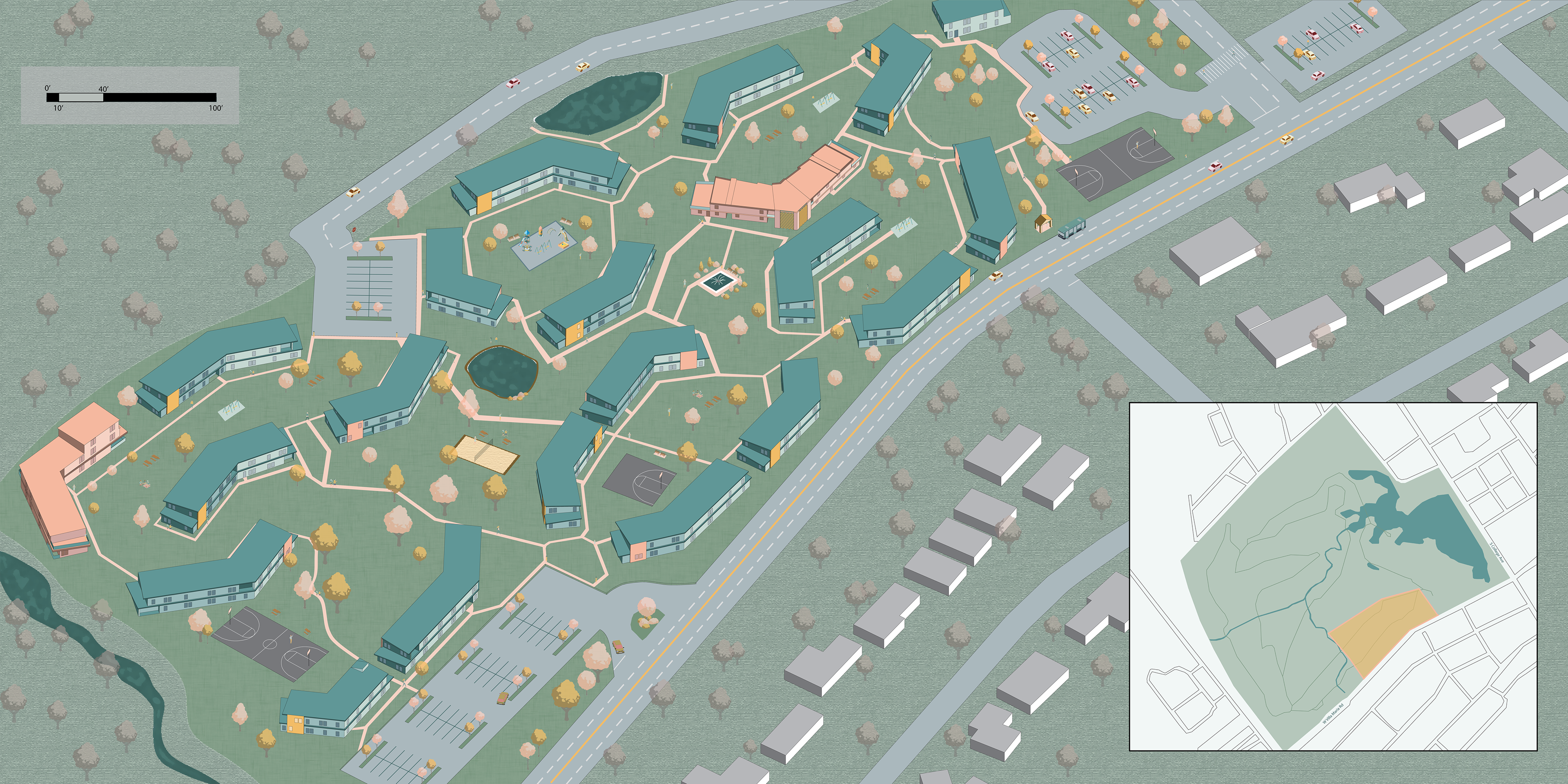 SITE | MY BUILDING - LEFT | PARTNER BUILDING - RIGHT
