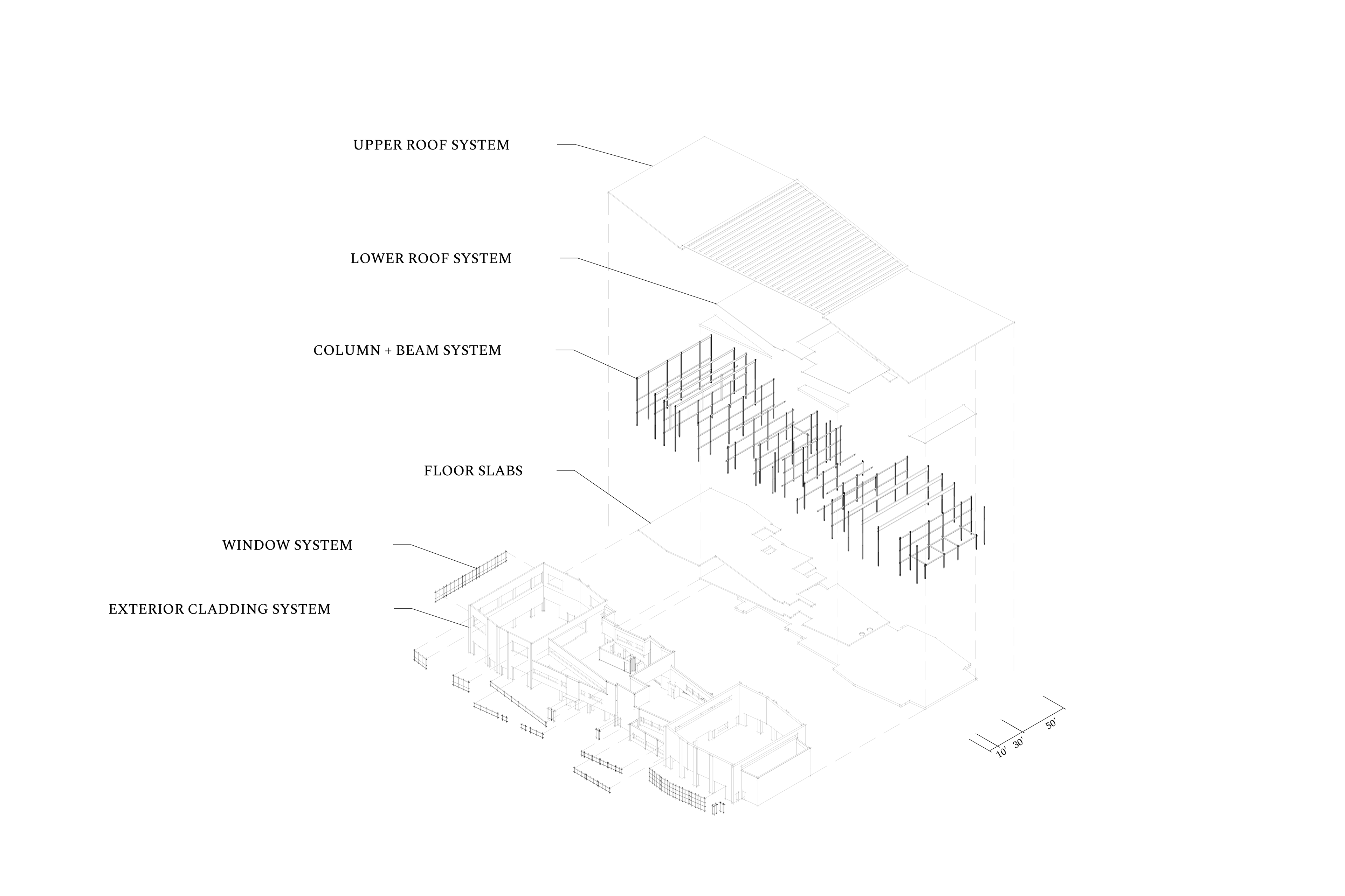 Expanded Axonometric For ARCH 658