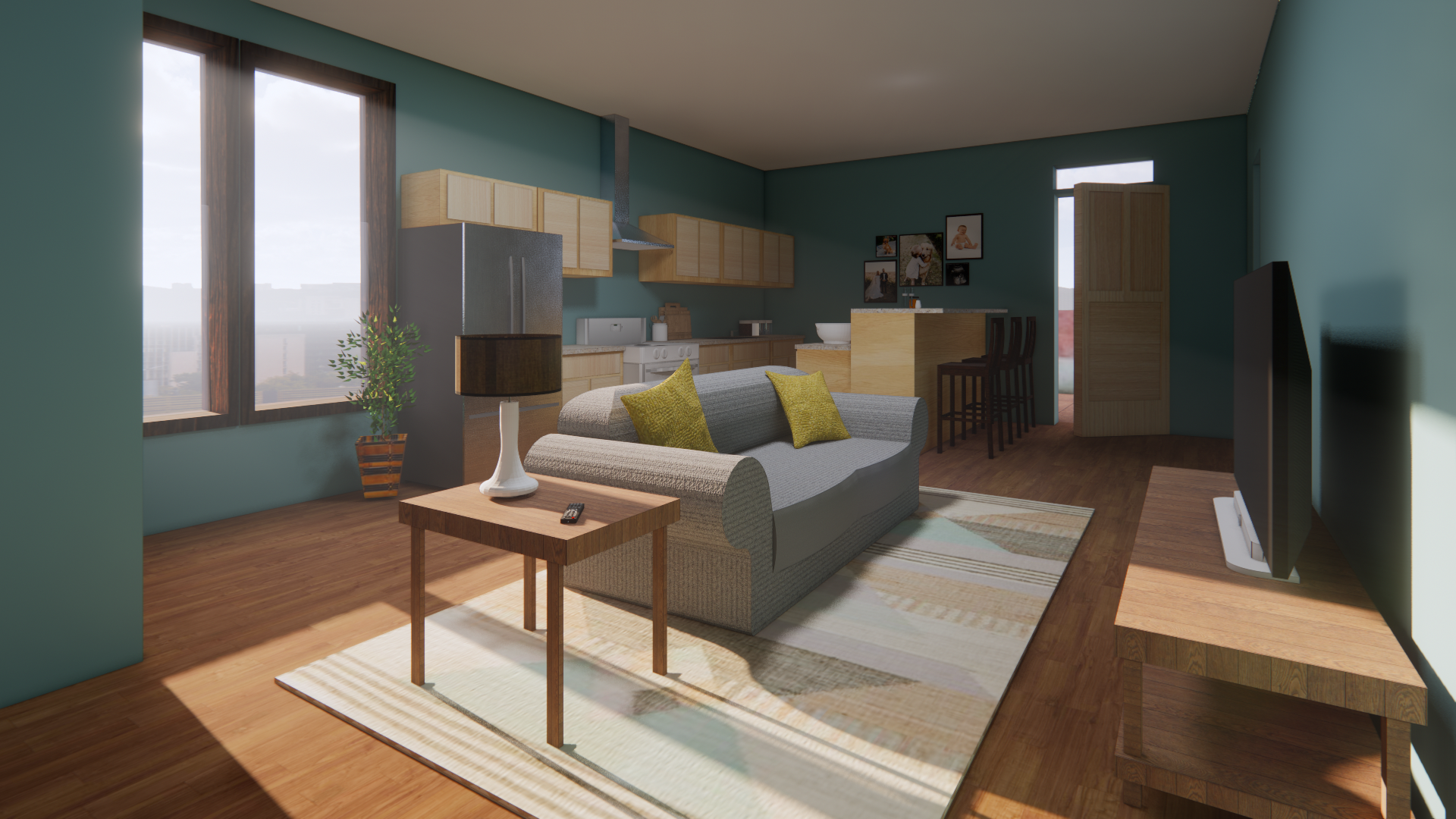 INTERIOR RENDER | SECOND FLOOR 2X2
