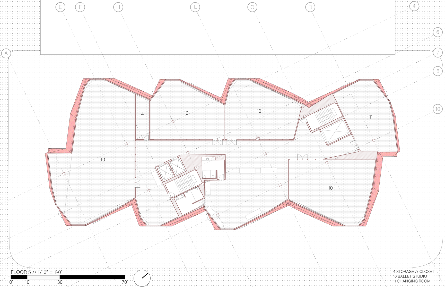 FIFTH FLOOR PLAN | BALLET LEVEL
