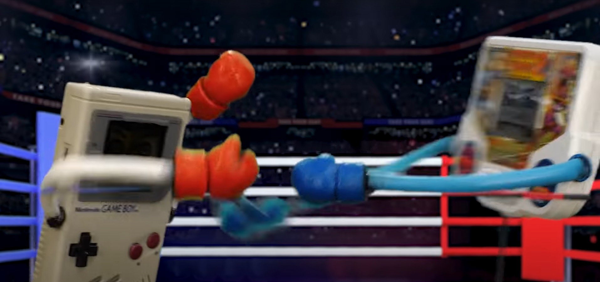 boxing gameboy and tiger handheld puppets from Rex Viper Eye of the Tiger video