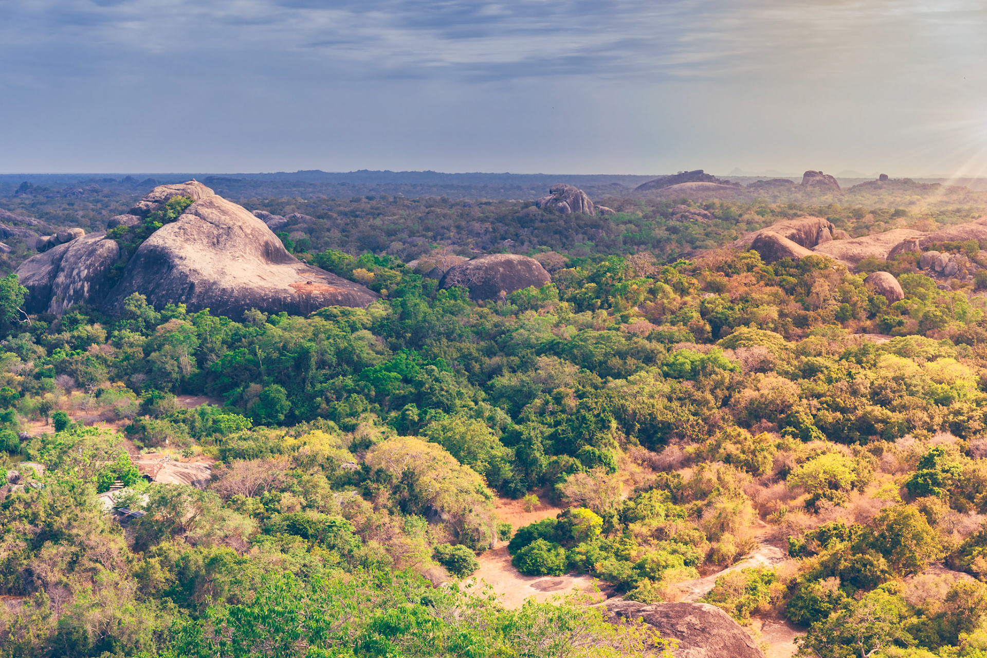 Drone view over Kudumbigala