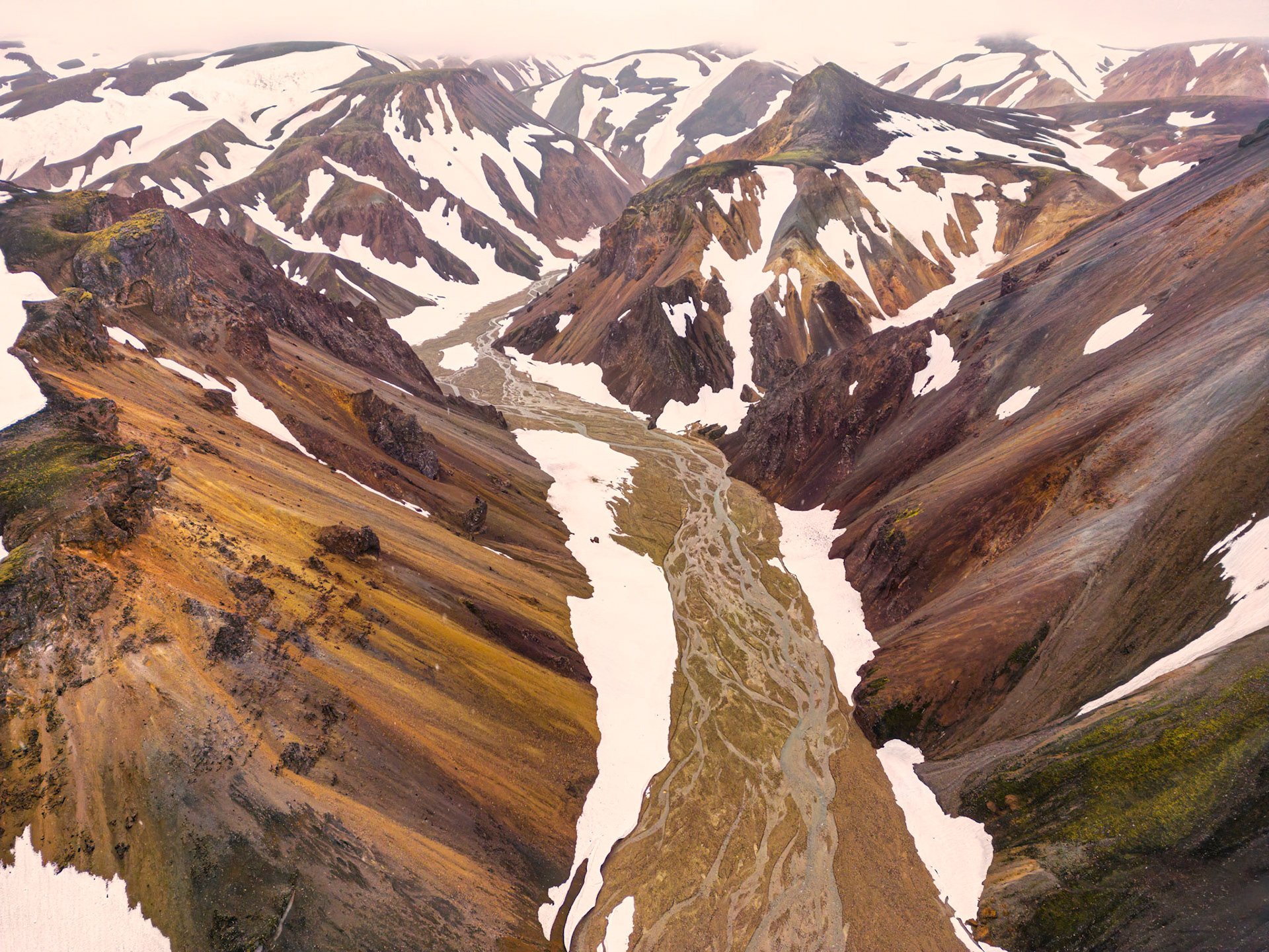 Landmannalaugar shot with the drone
