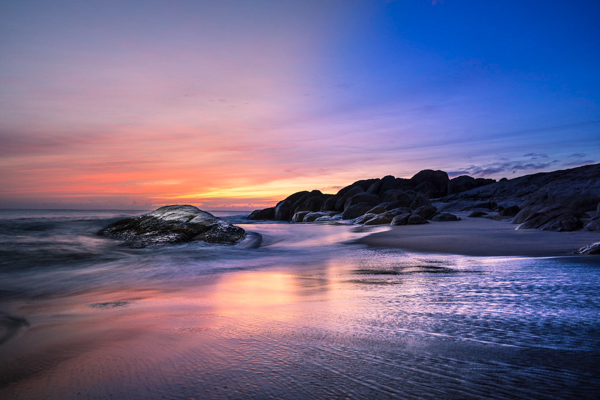 Pottuvil point at sunrise