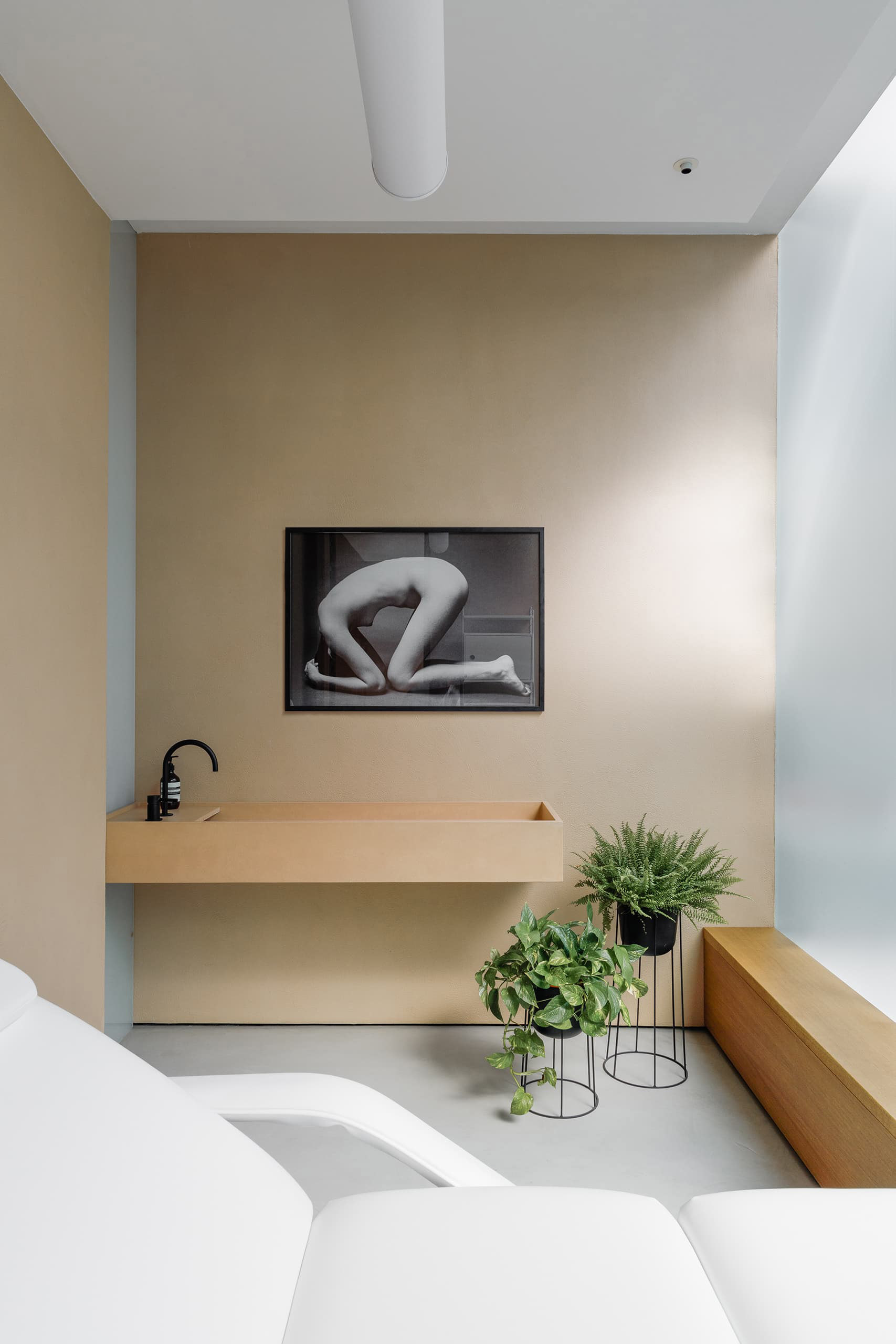 Inside the consultation room, lit by natural daylight